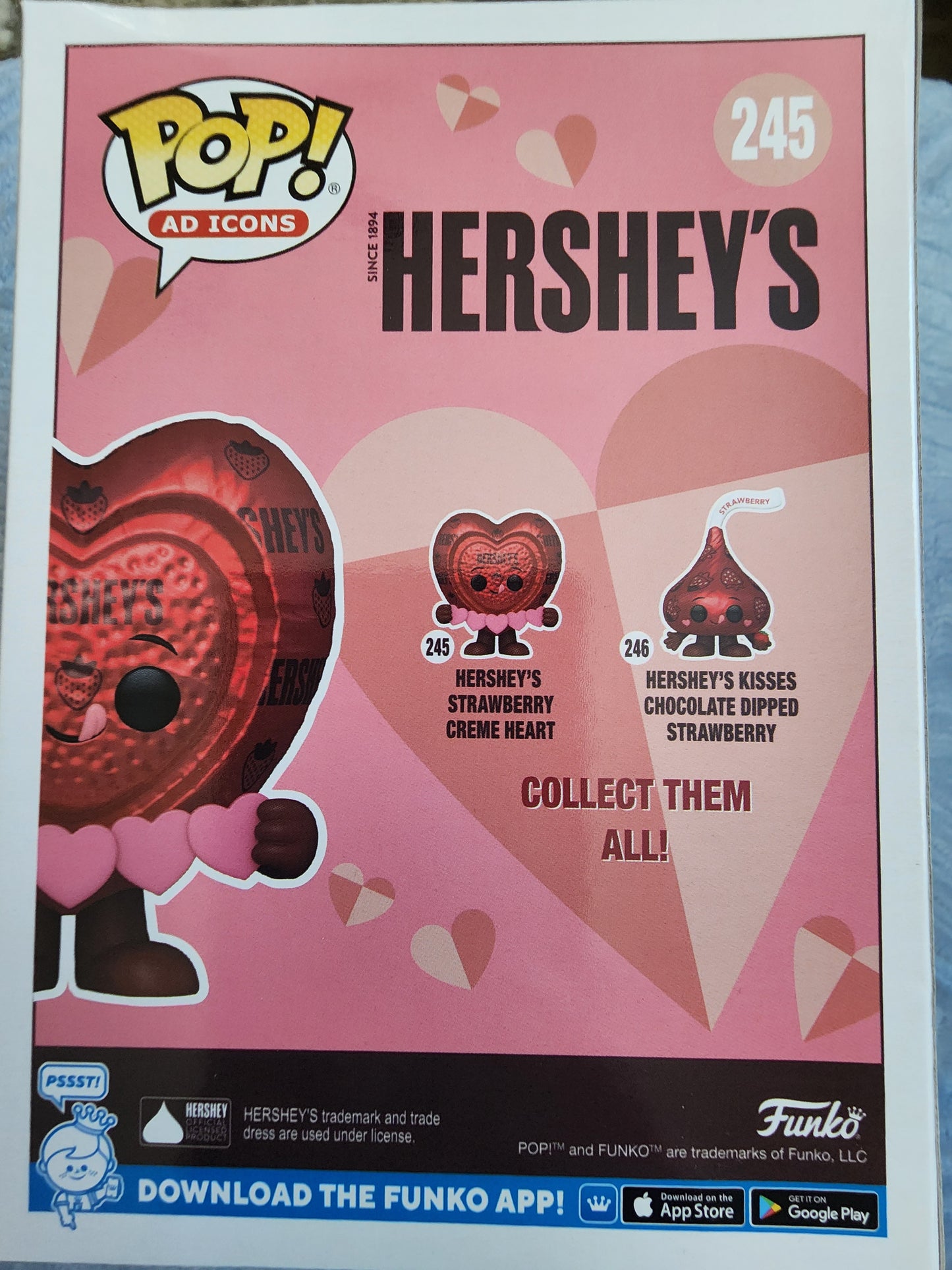 Funko Pop Hershey Strawberry Cream Heart Figure