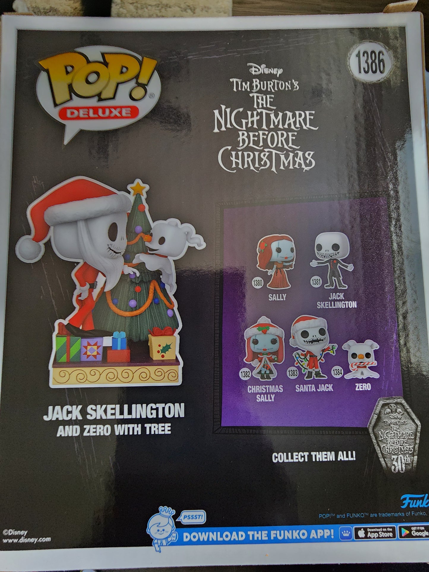 Funko Pop Disney Nightmare Before Christmas 30th Anniversary Jack & Zero Figure