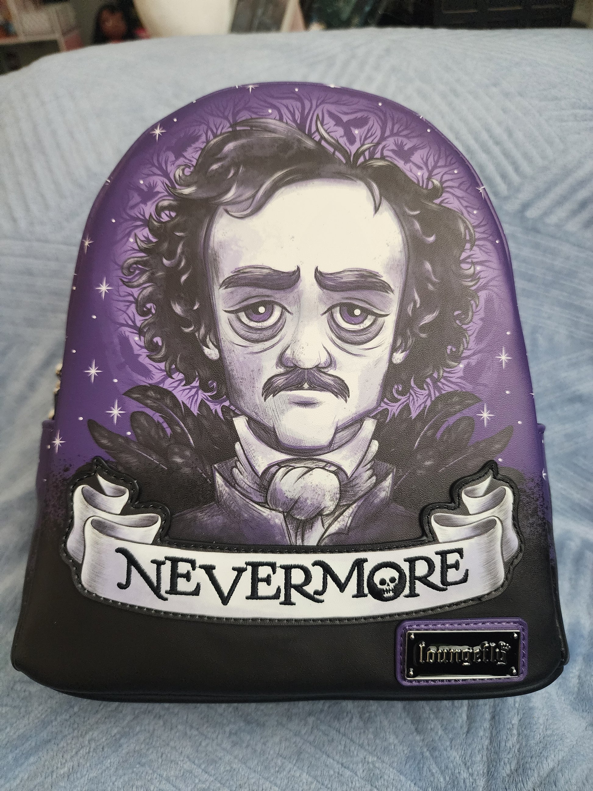 edgar allan poe loungefly mini backpack Loungefly Edgar Allen Poe Nevermore Exclusive Backpack – Gwen's Mermaid Cove