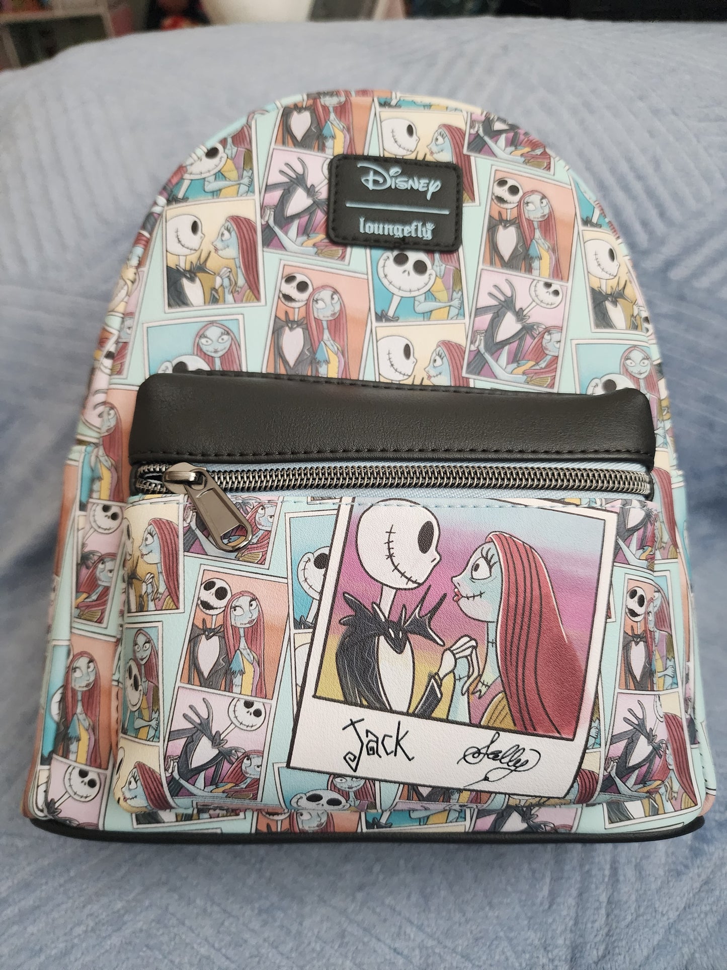 Loungefly Disney Nightmare Before Christmas Jack and Sally Portrait Backpack