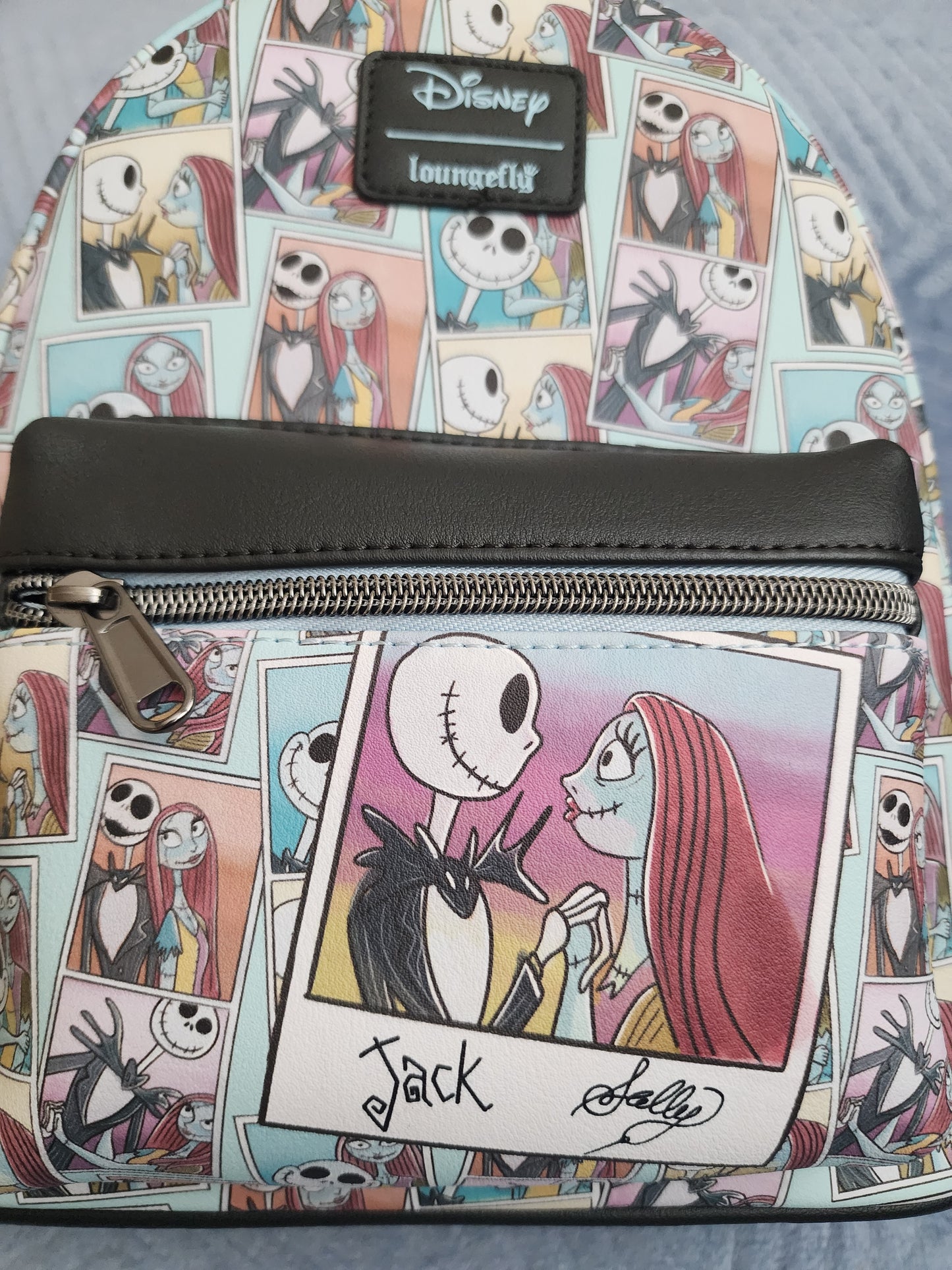 Loungefly Disney Nightmare Before Christmas Jack and Sally Portrait Backpack