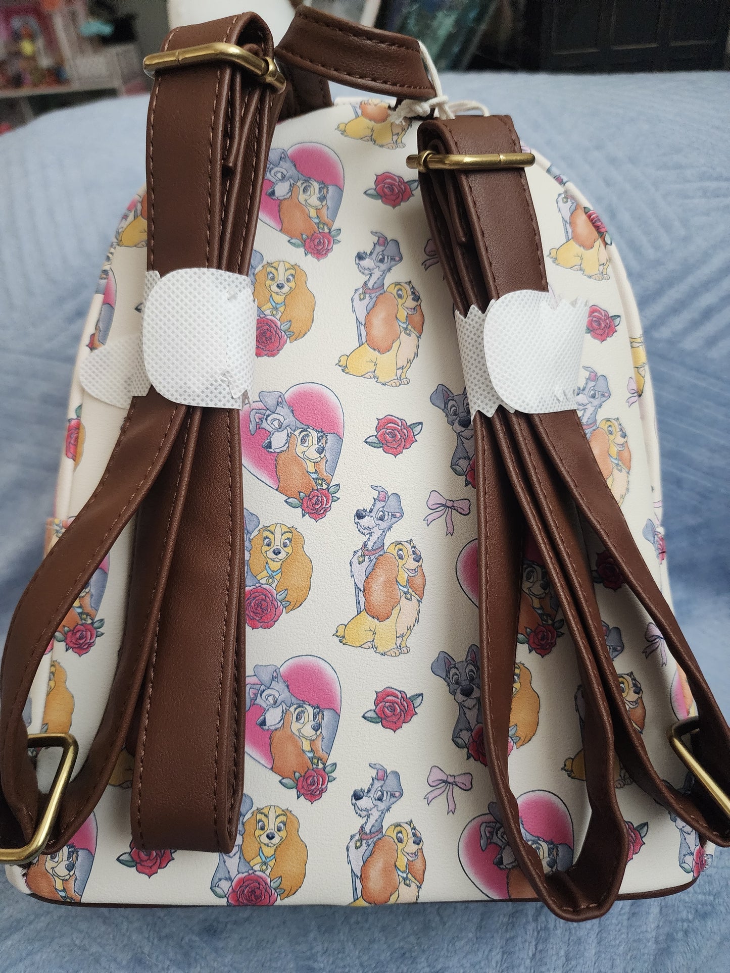 Loungefly Disney Lady and the Tramp Hearts and Roses Backpack