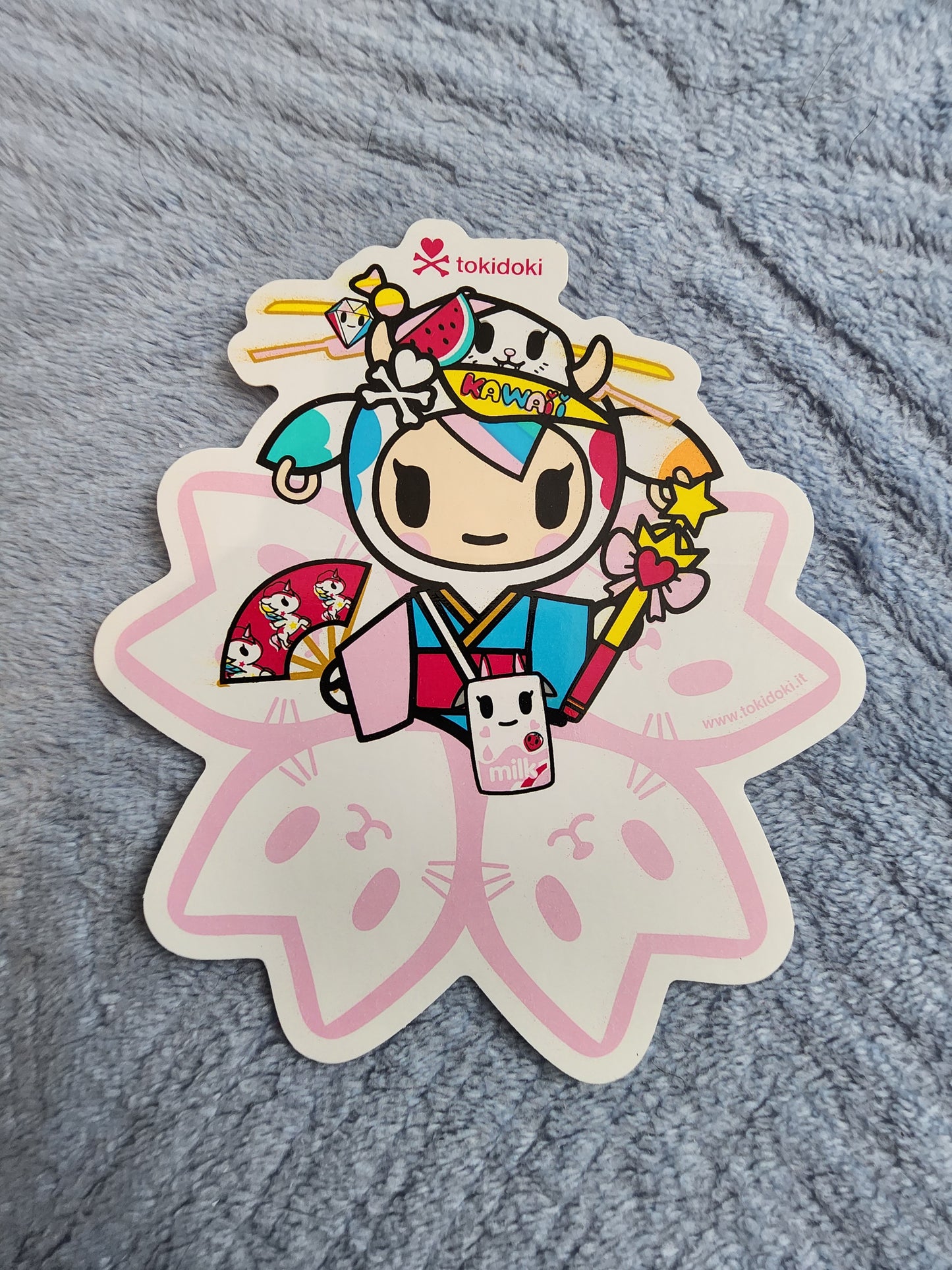 Tokidoki Kawaii Sakura Cherry Blossom Sticker