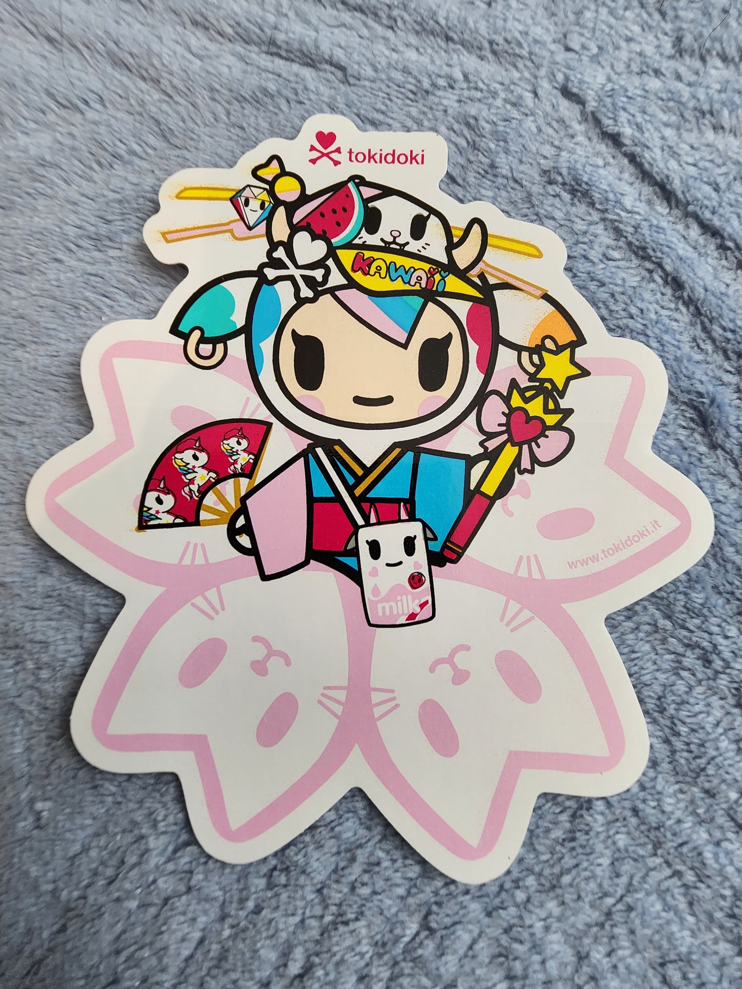 Tokidoki Kawaii Sakura Cherry Blossom Sticker