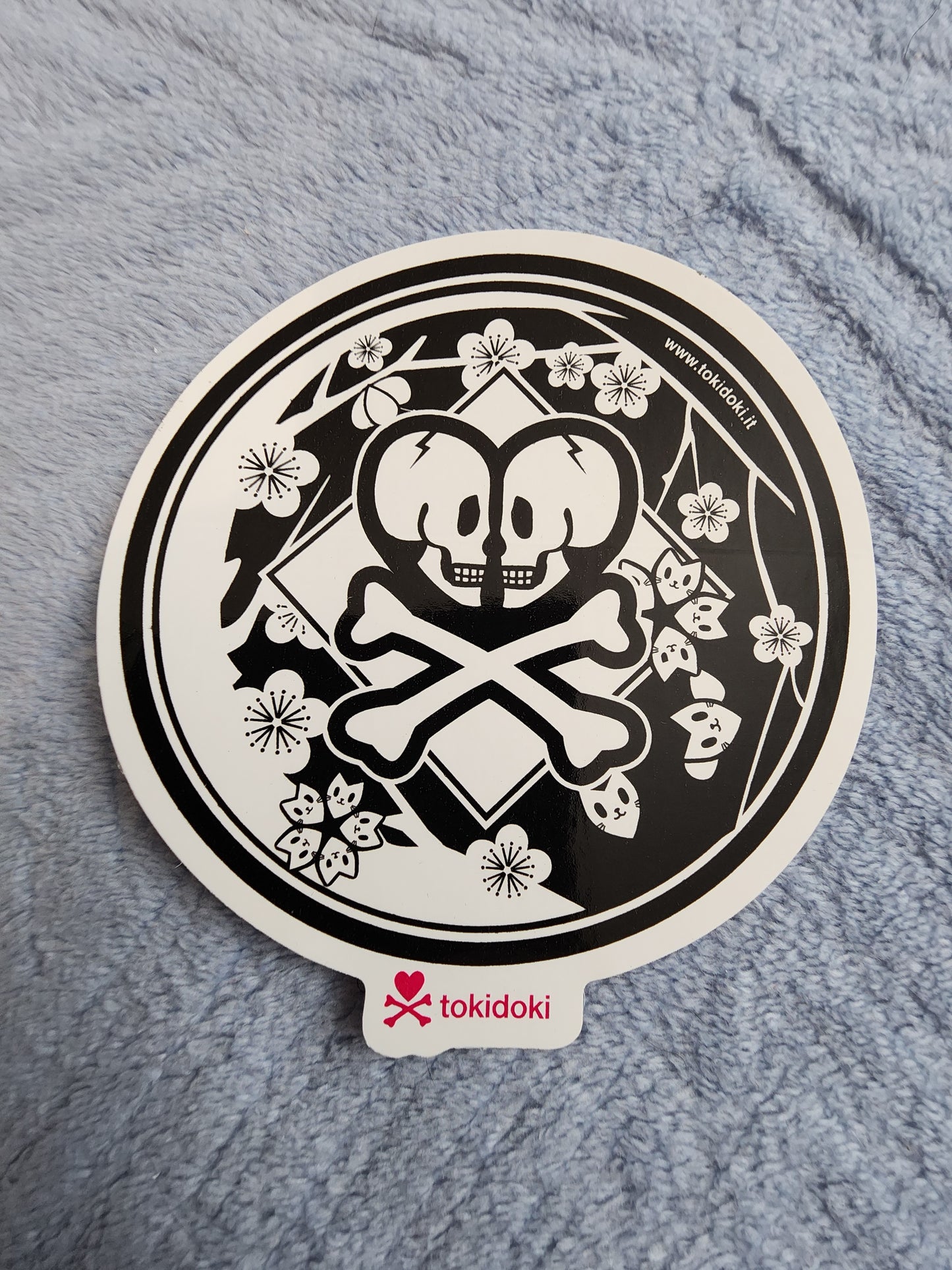 Tokidoki Sakura Double Skull Sticker