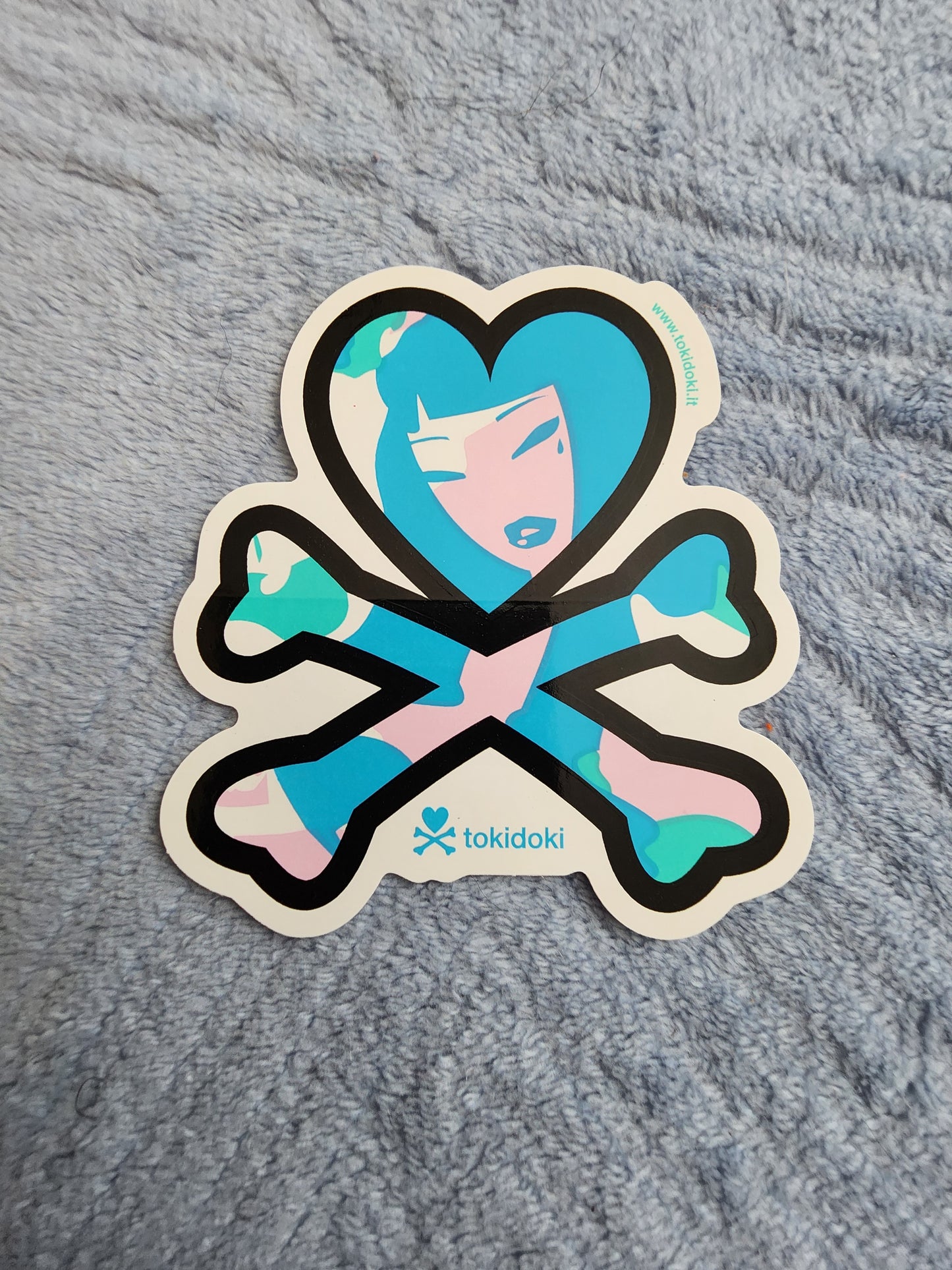 Tokidoki Heart and Crossbones Logo Sticker