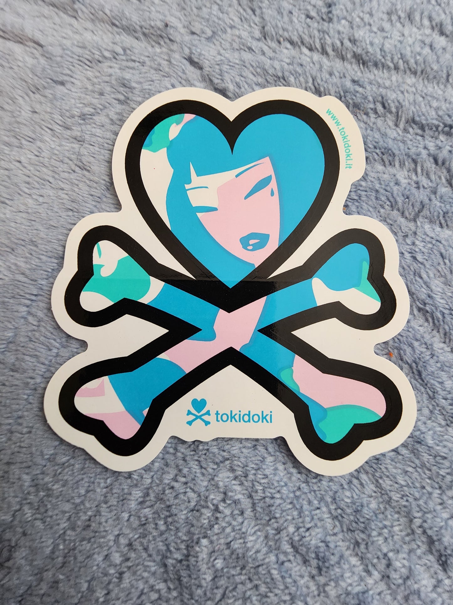 Tokidoki Heart and Crossbones Logo Sticker