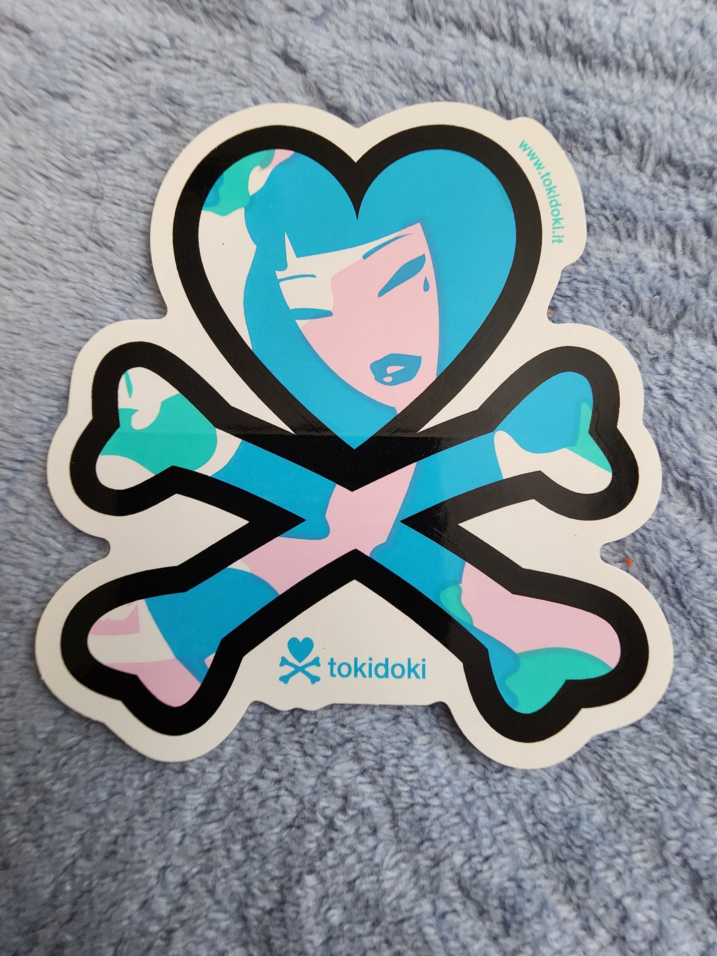 Tokidoki Heart and Crossbones Logo Sticker