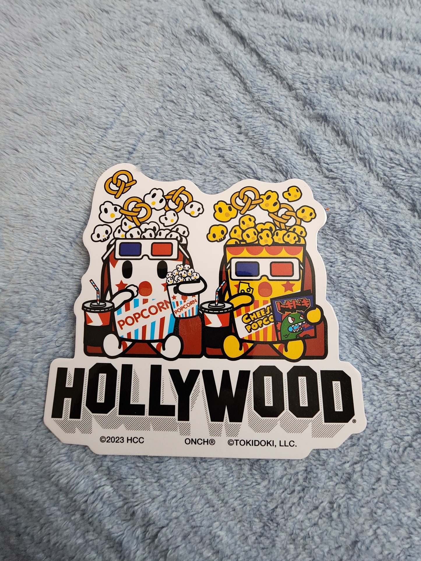 Tokidoki Popcorn Hollywood Sticker