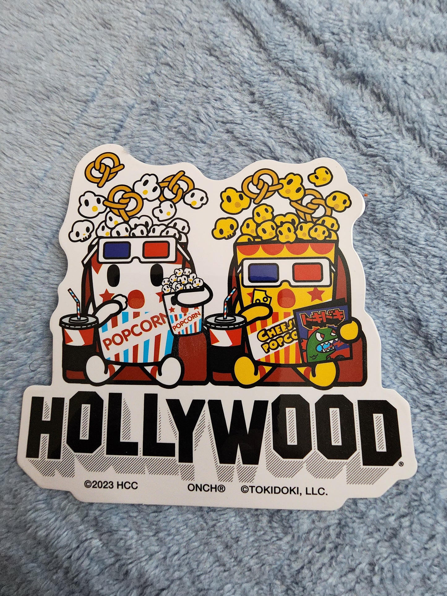 Tokidoki Popcorn Hollywood Sticker