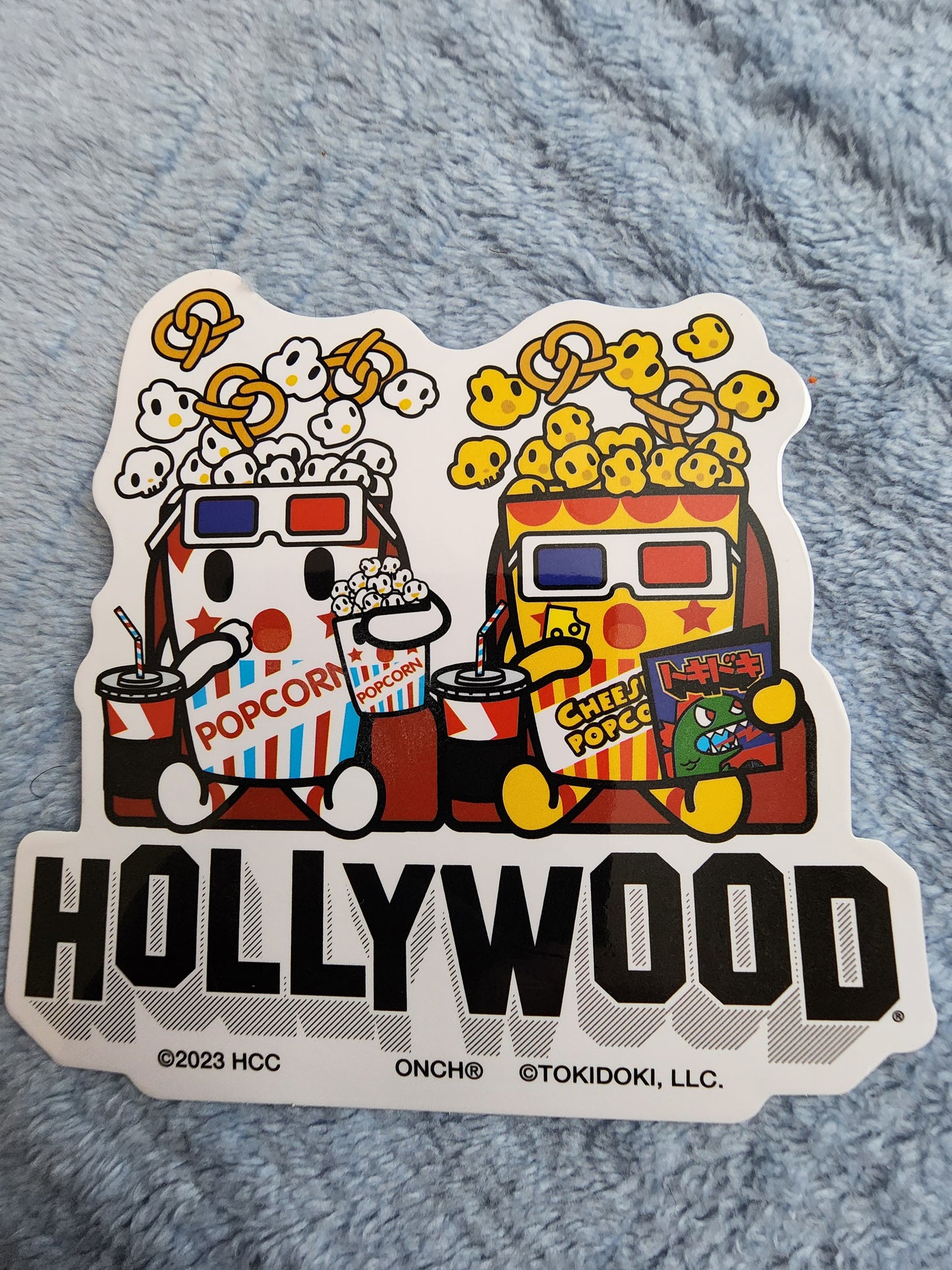 Tokidoki Popcorn Hollywood Sticker