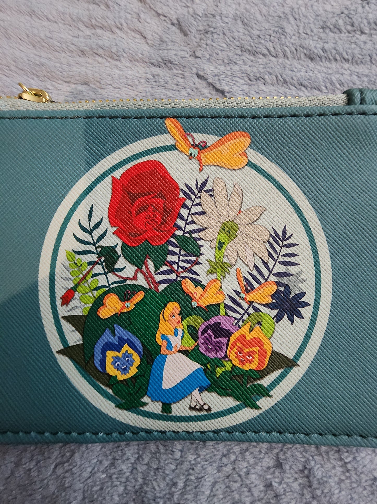 Loungefly Disney Alice in Wonderland Spring Flowers Card Holder/Coin Purse