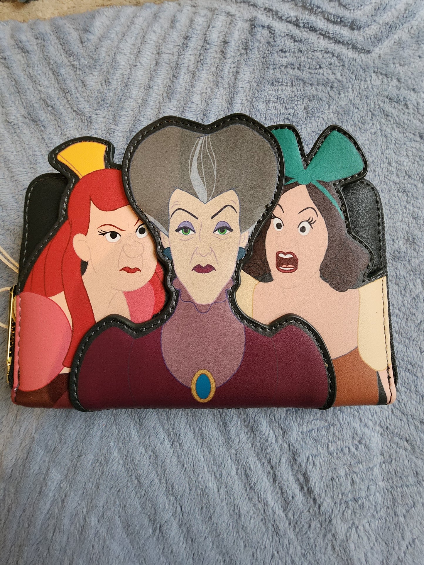 Loungefly Disney Villains Evil Stepmom and Step Sisters Wallet