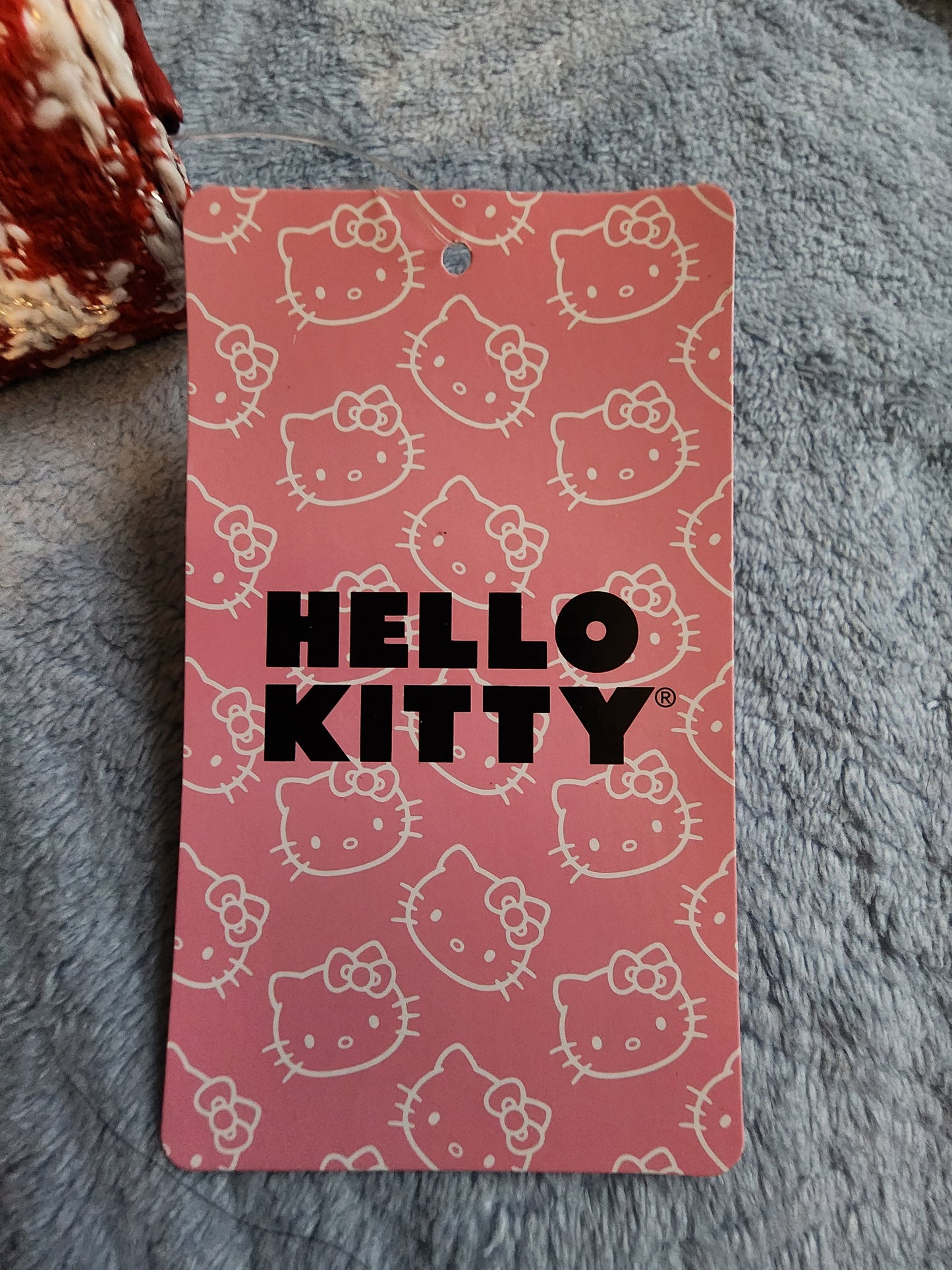Hello Kitty Red Plaid Flower Wallet