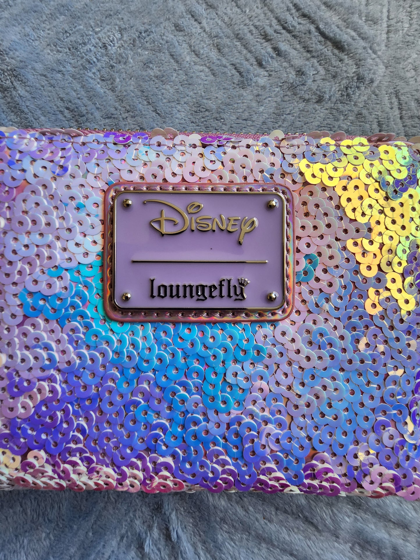 Loungefly Disney Minnie Mouse Holographic Outer Space Sequined Wallet