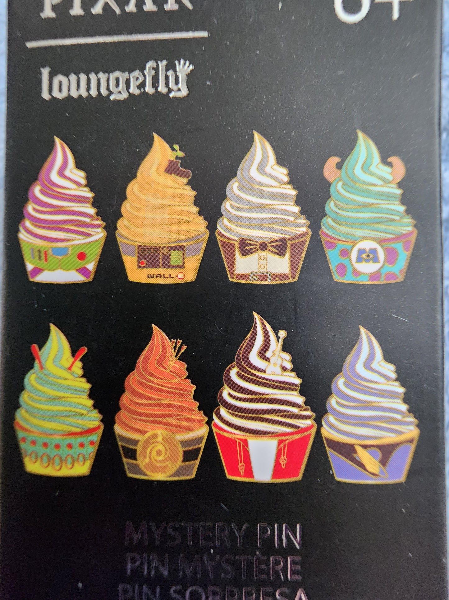 Loungefly Disney Pixar Characters Cupcake Mystery Pins