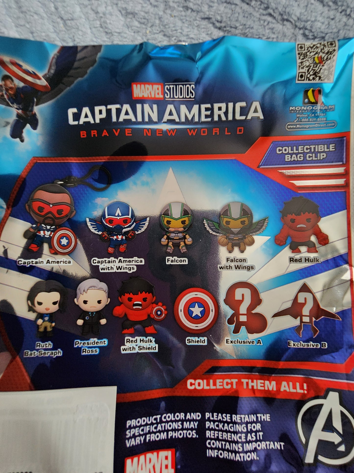 Marvel Captain America Brave New World Mystery Bag Clips