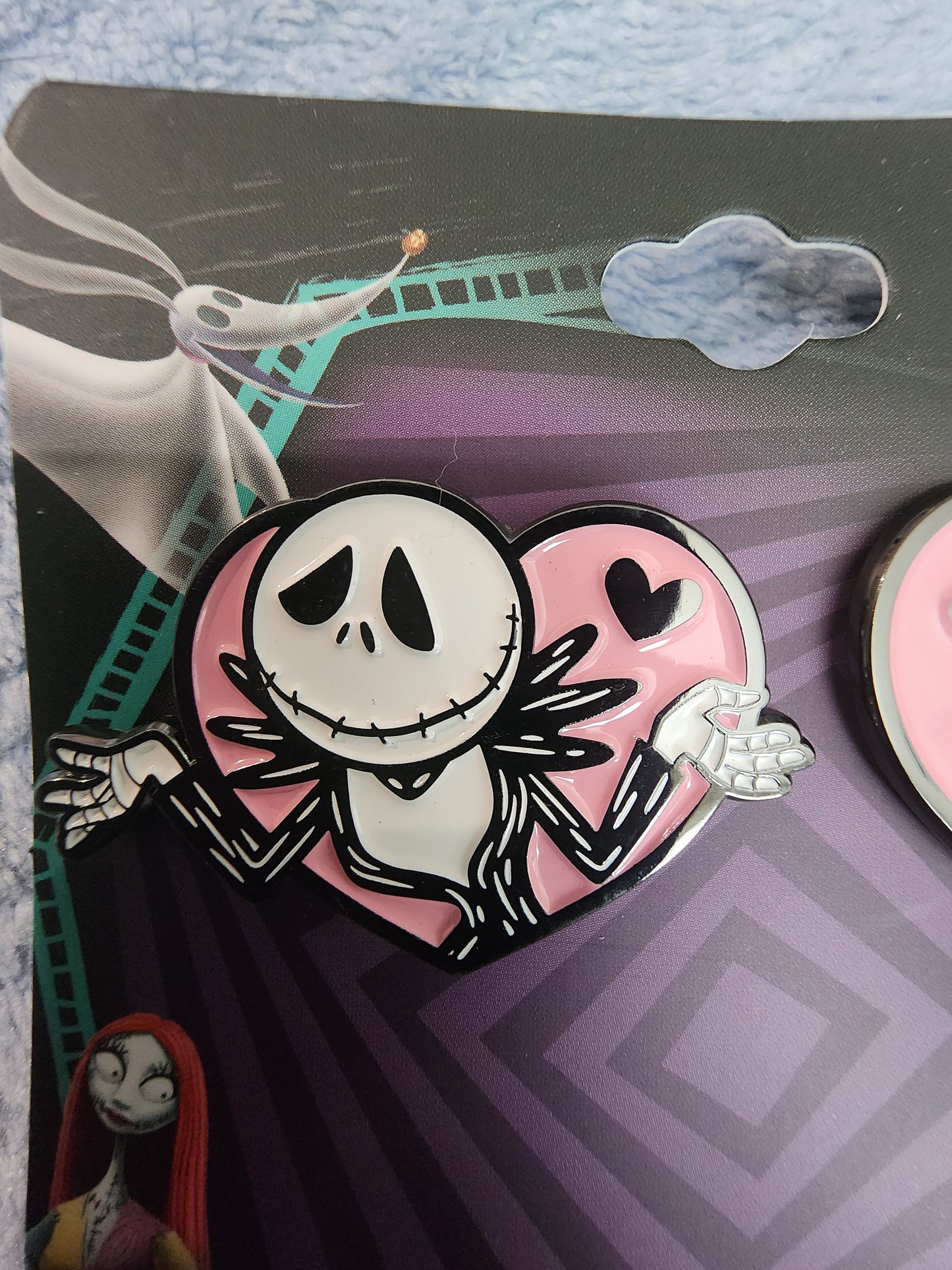 Disney Nightmare Before Christmas Jack and Sally Love Pin Set