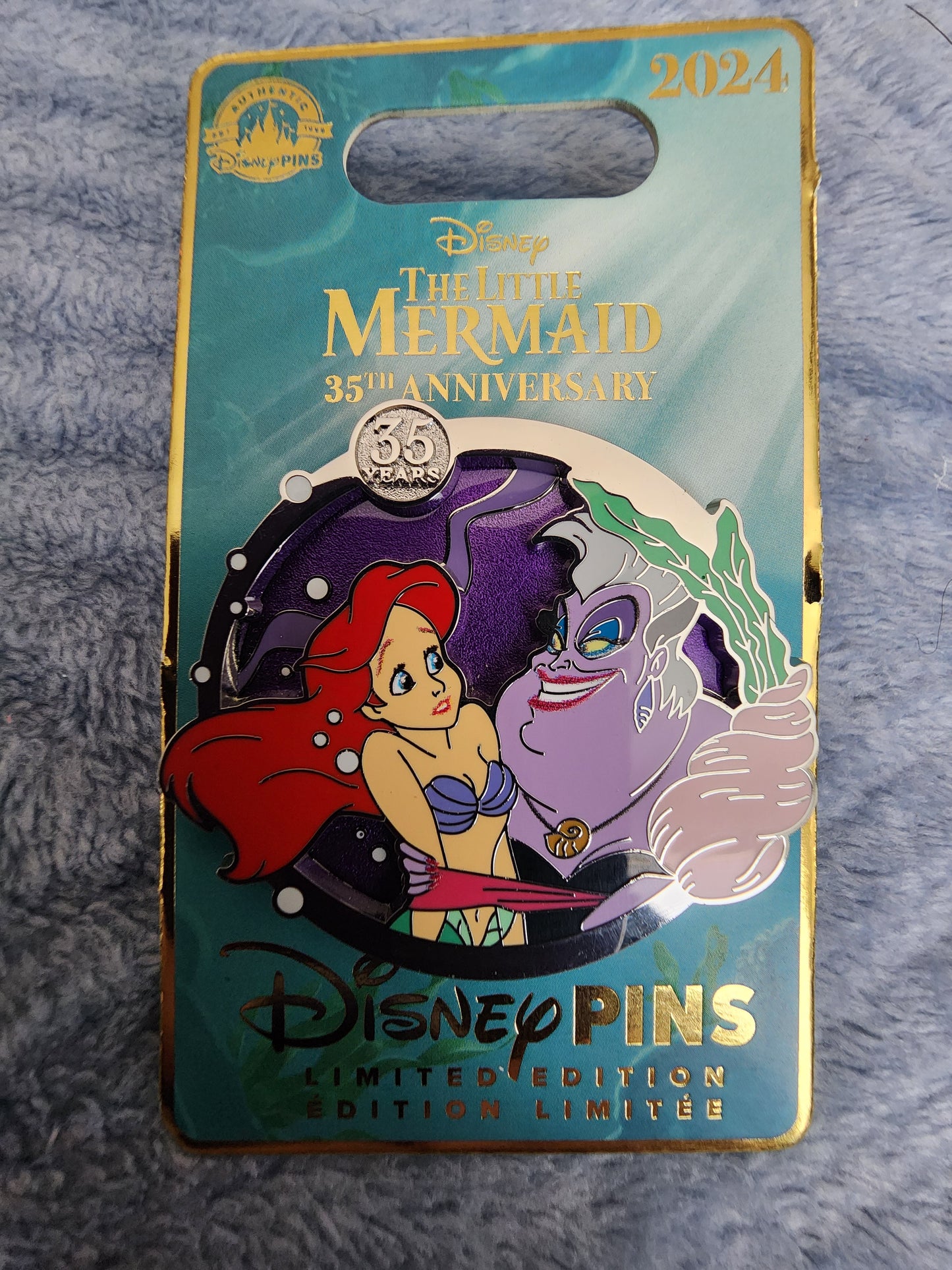 Disneyland Park 35th Anniversary Little Mermaid Limited Edition Pin