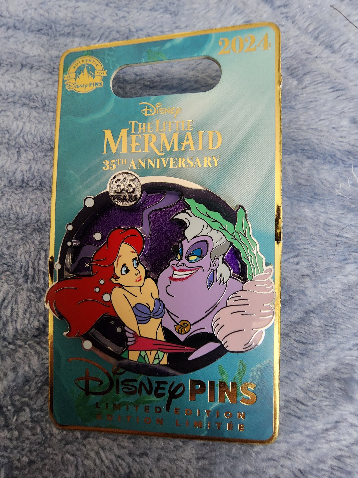 Disneyland Park 35th Anniversary Little Mermaid Limited Edition Pin