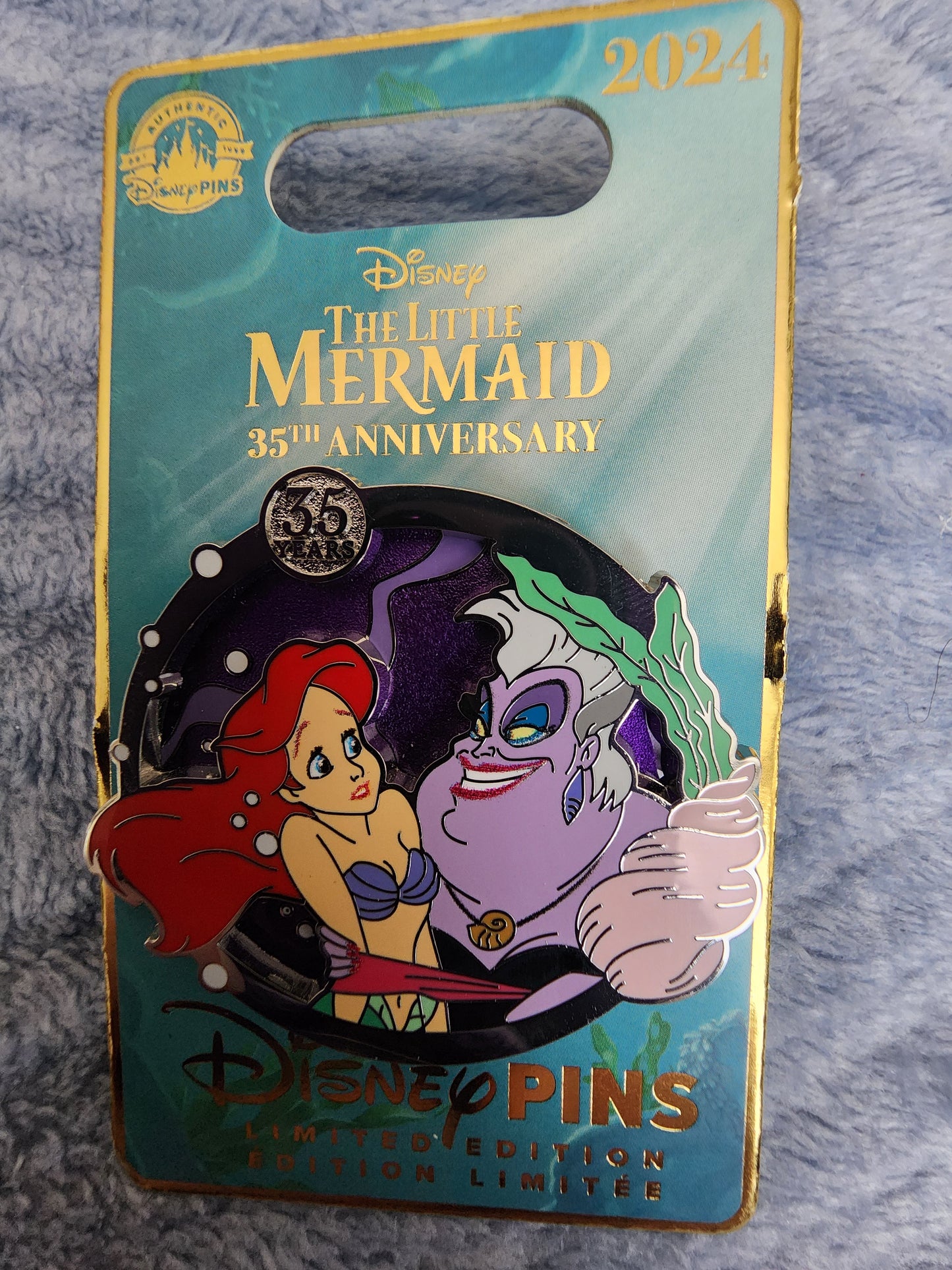 Disneyland Park 35th Anniversary Little Mermaid Limited Edition Pin