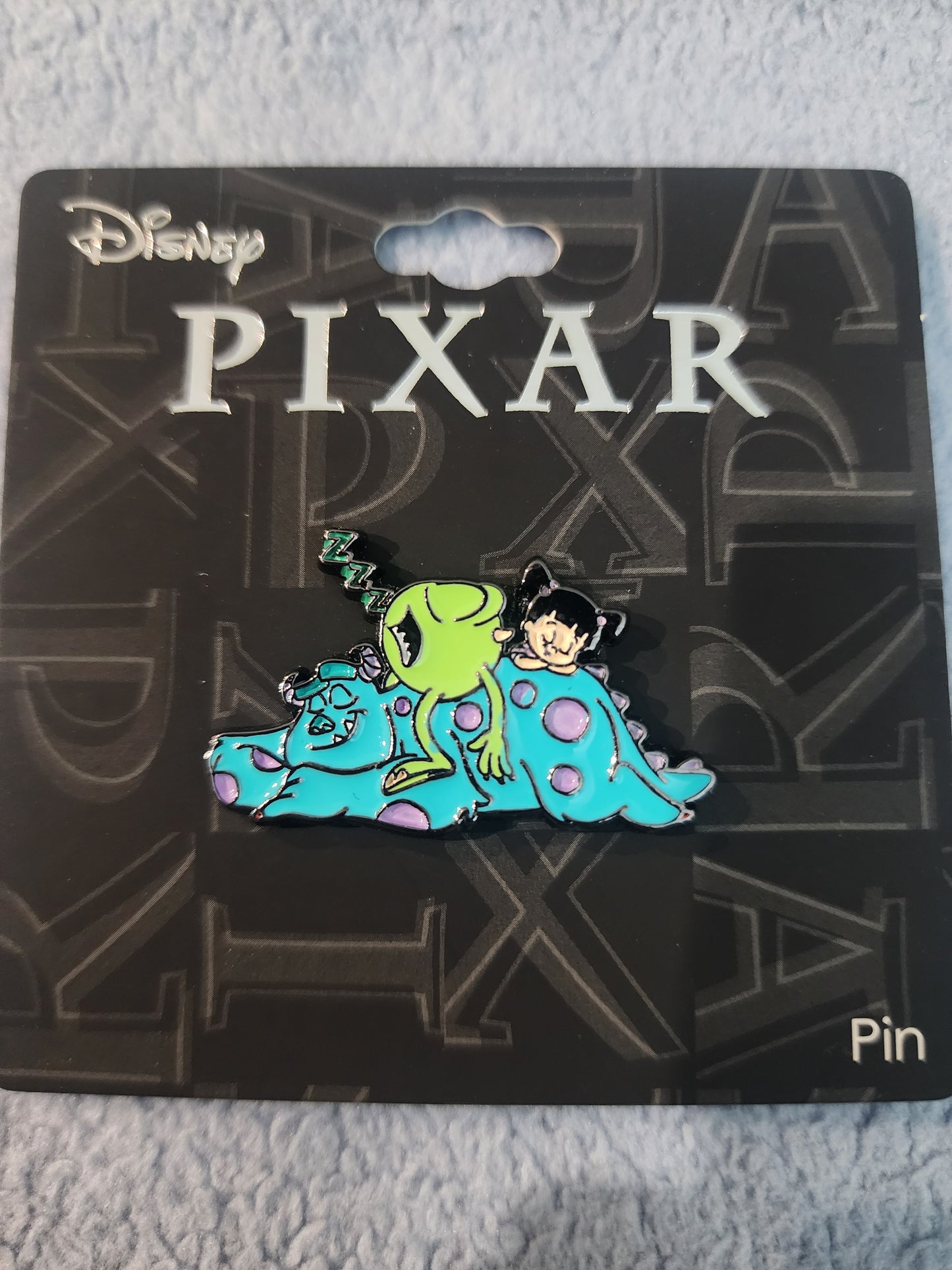 Loungefly Disney Pixar Monsters Inc Sully, Mike and Boo Napping Pin