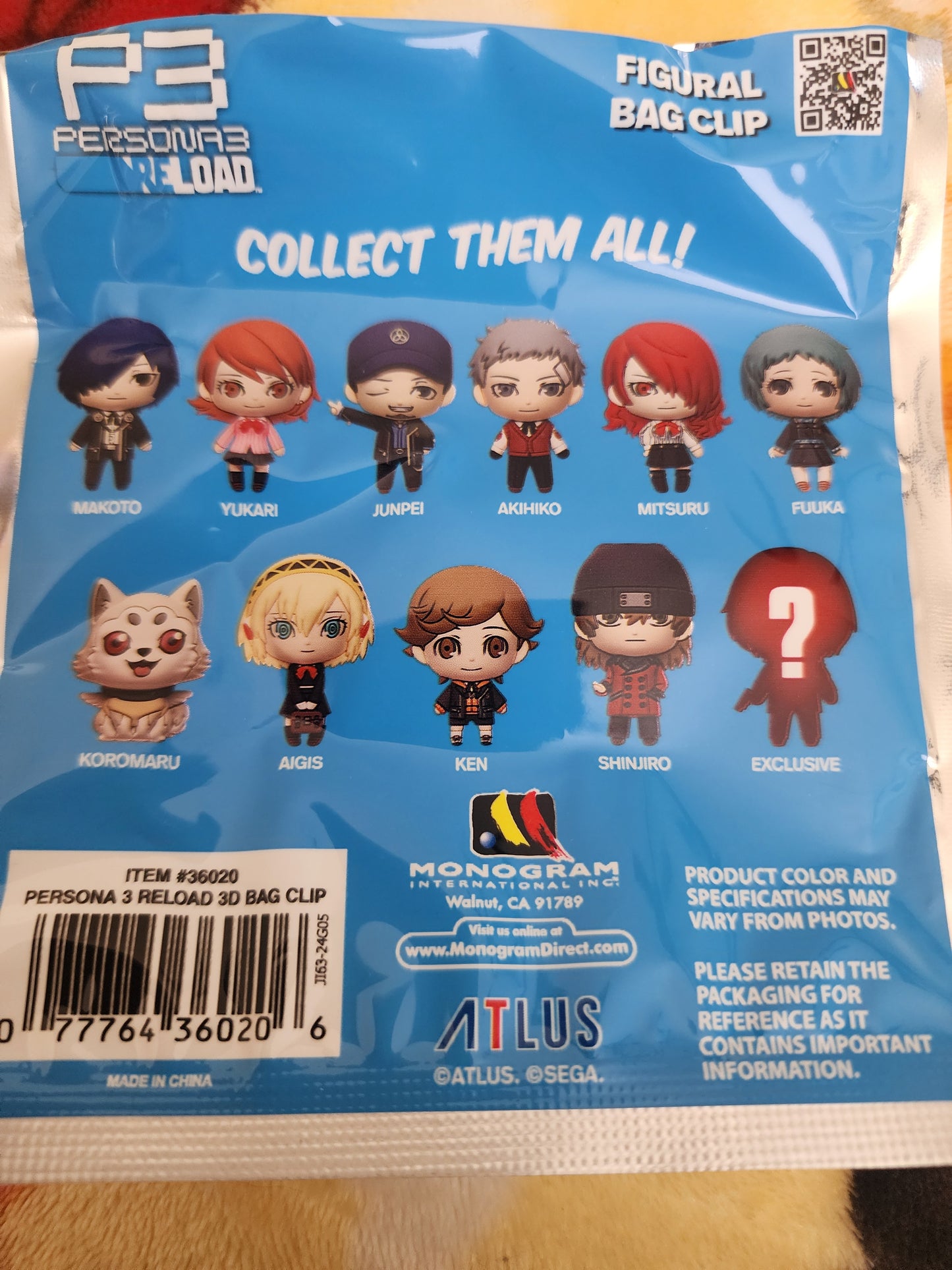 Persona 3 Reloaded Mystery Bag Clips
