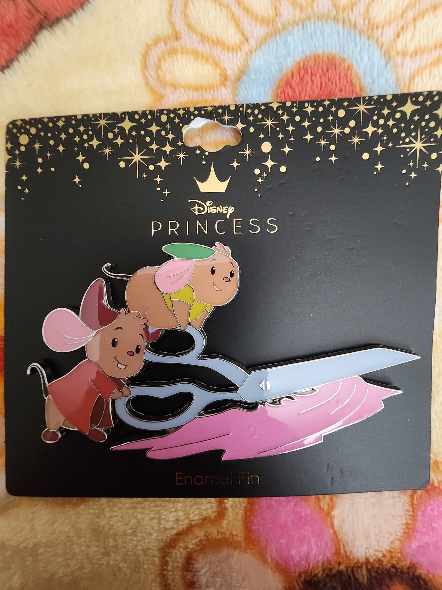 Loungefly Disney Cinderella Gus Gus and Jaq Dress Pin