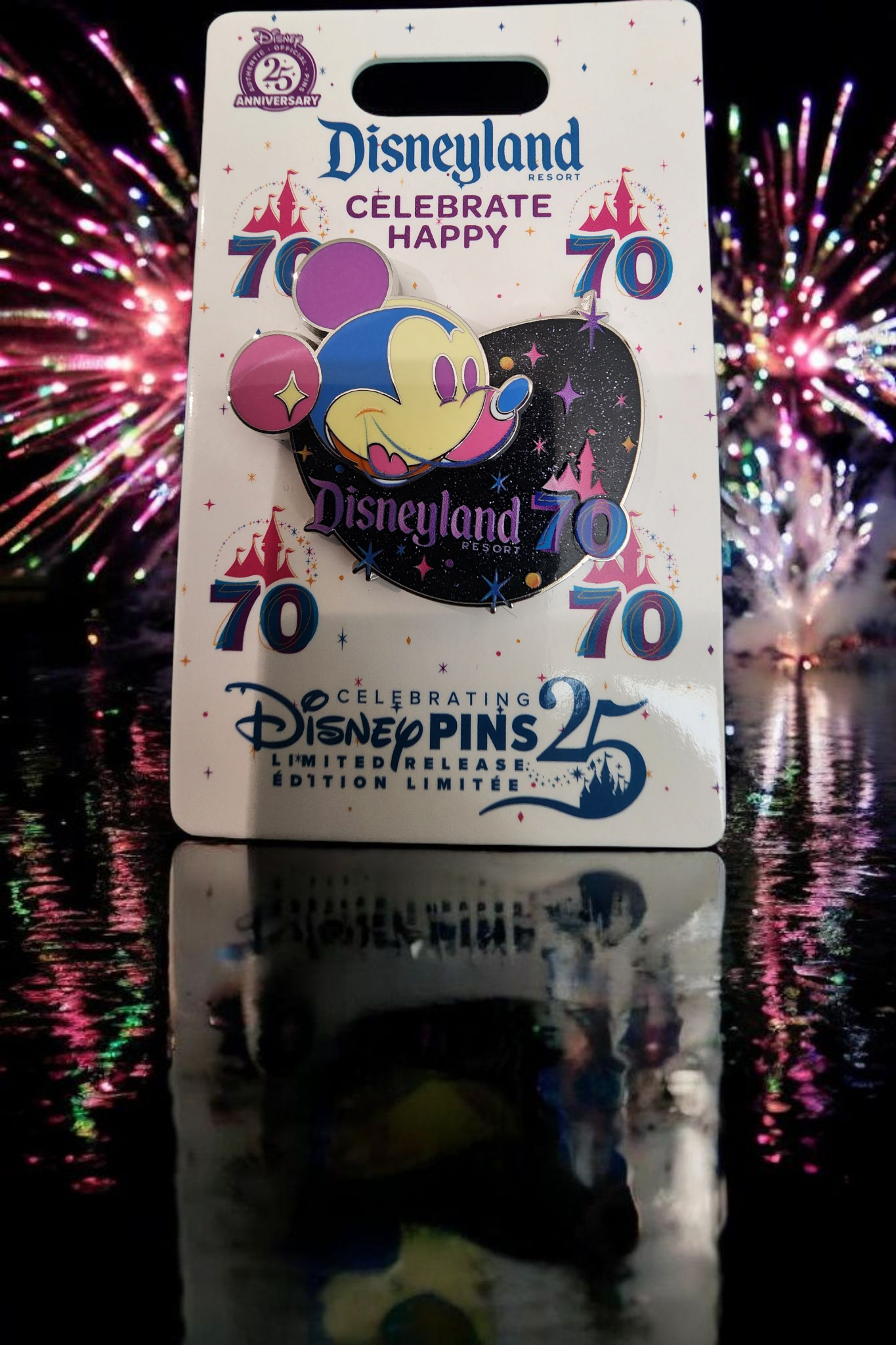 Disneyland Park 70th Anniversary Celebration Limited Edition Pin