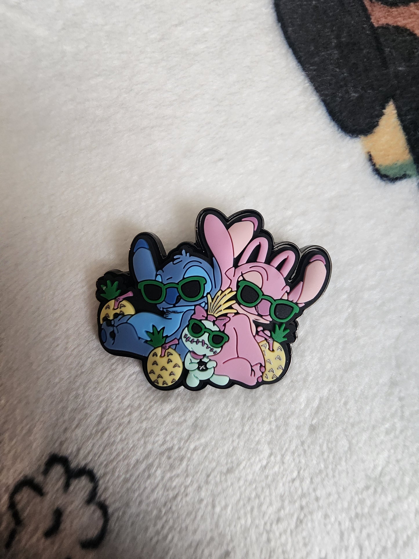 Loungefly Disney Stitch and Angel Vacation Tropical Scented Mystery Pins