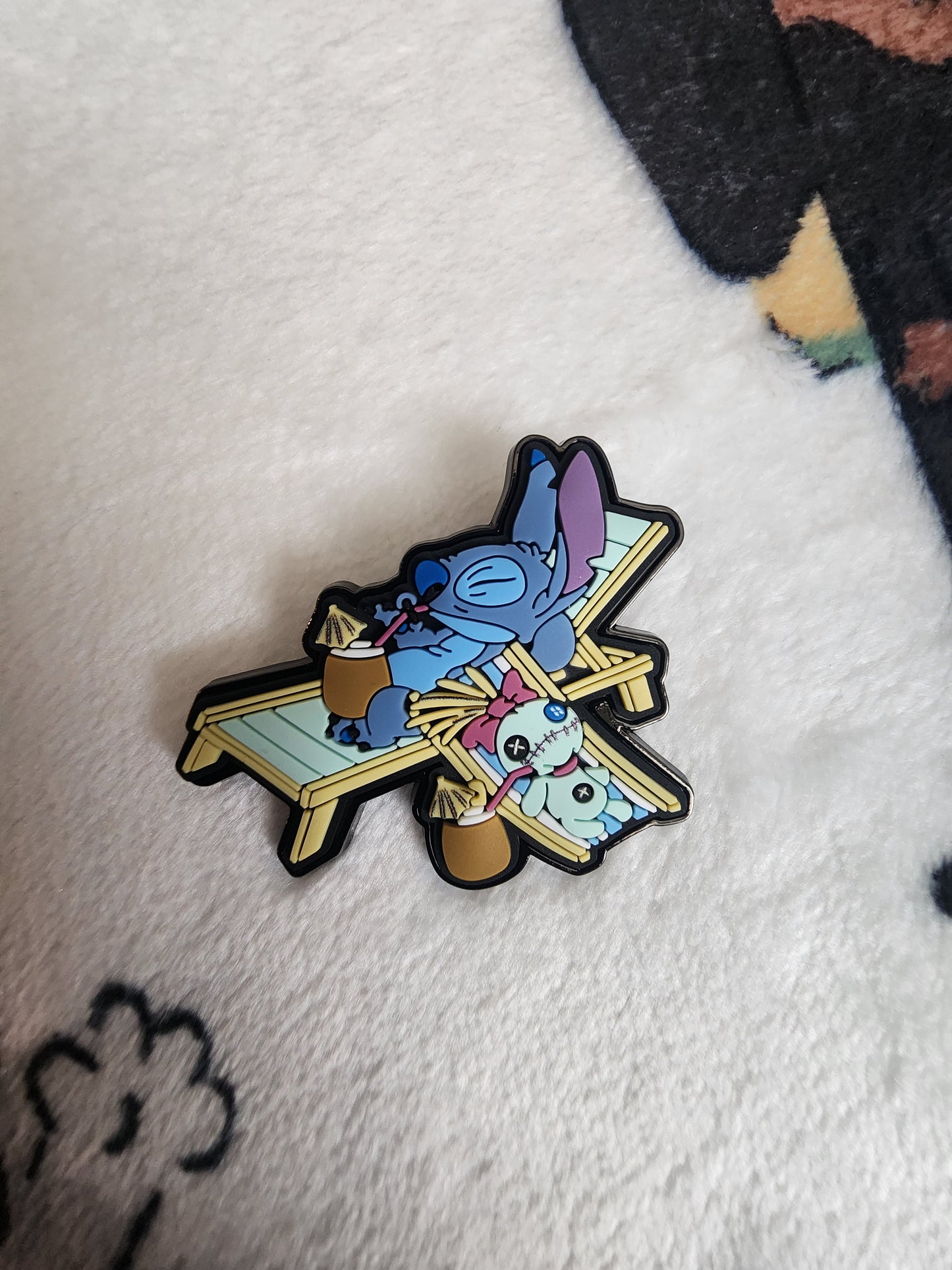 Loungefly Disney Stitch and Angel Vacation Tropical Scented Mystery Pins