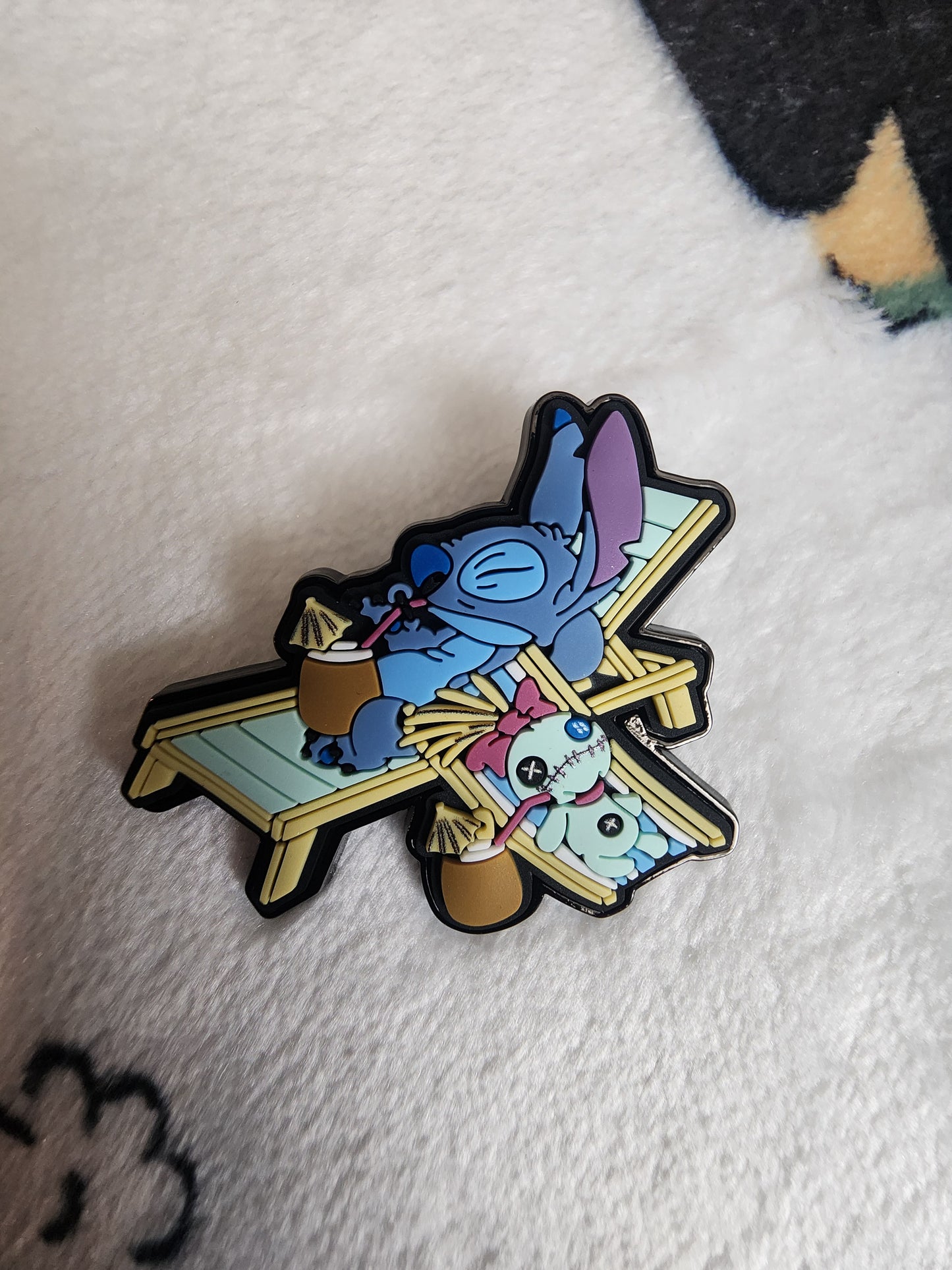 Loungefly Disney Stitch and Angel Vacation Tropical Scented Mystery Pins