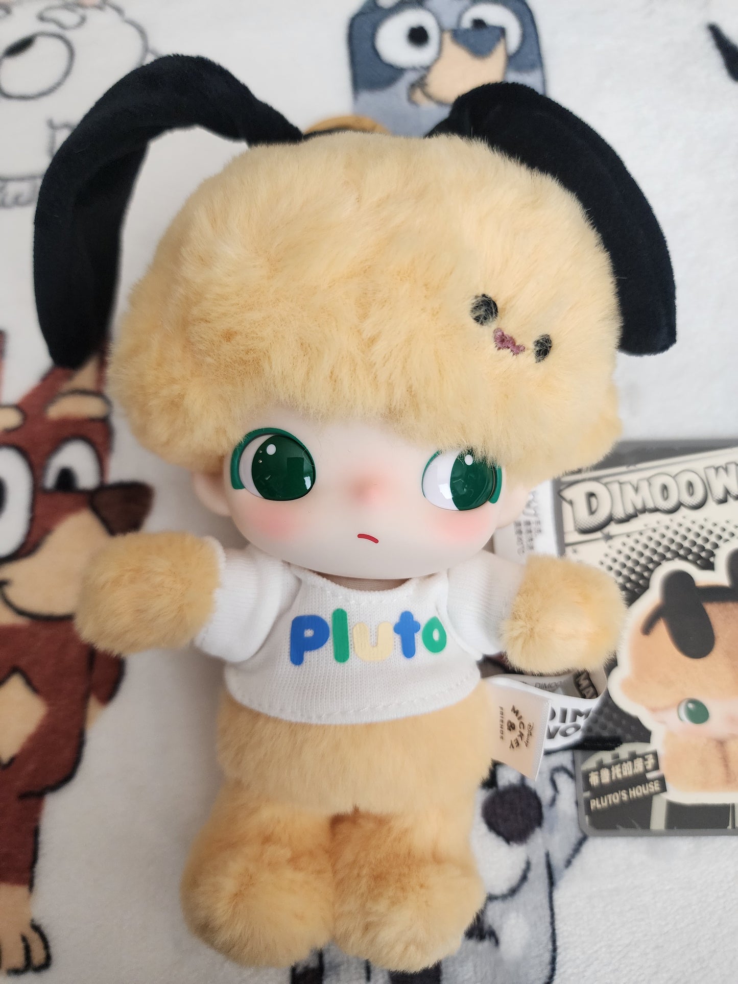 Pop Mart Disney Pluto's House Dimoo World Vinyl Plush Keychain/Bag Clip