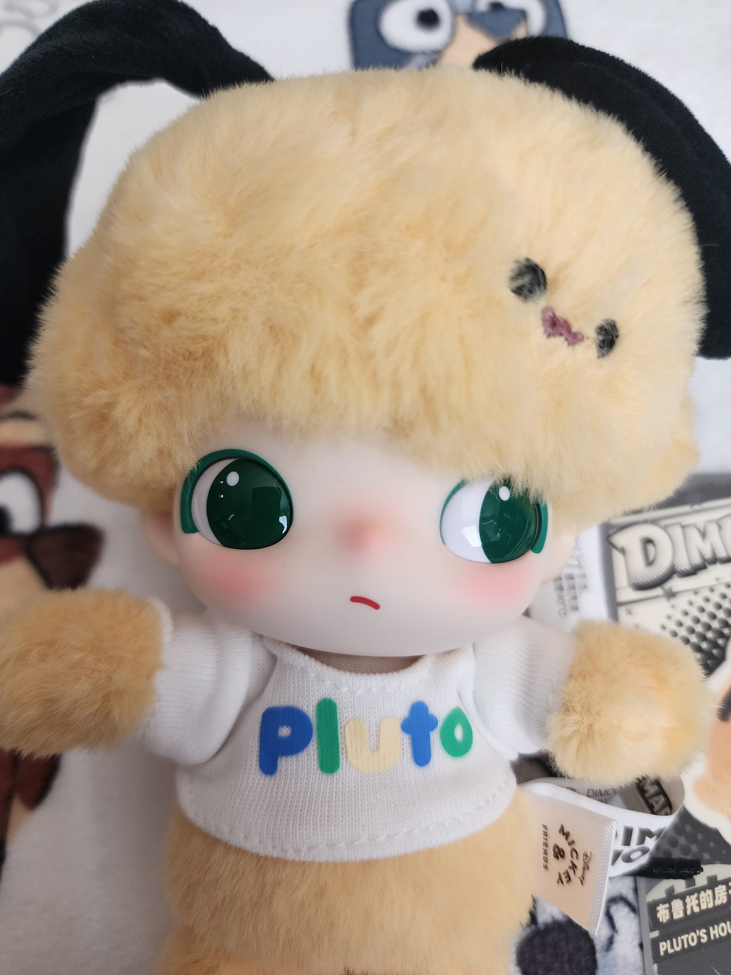 Pop Mart Disney Pluto's House Dimoo World Vinyl Plush Keychain/Bag Clip