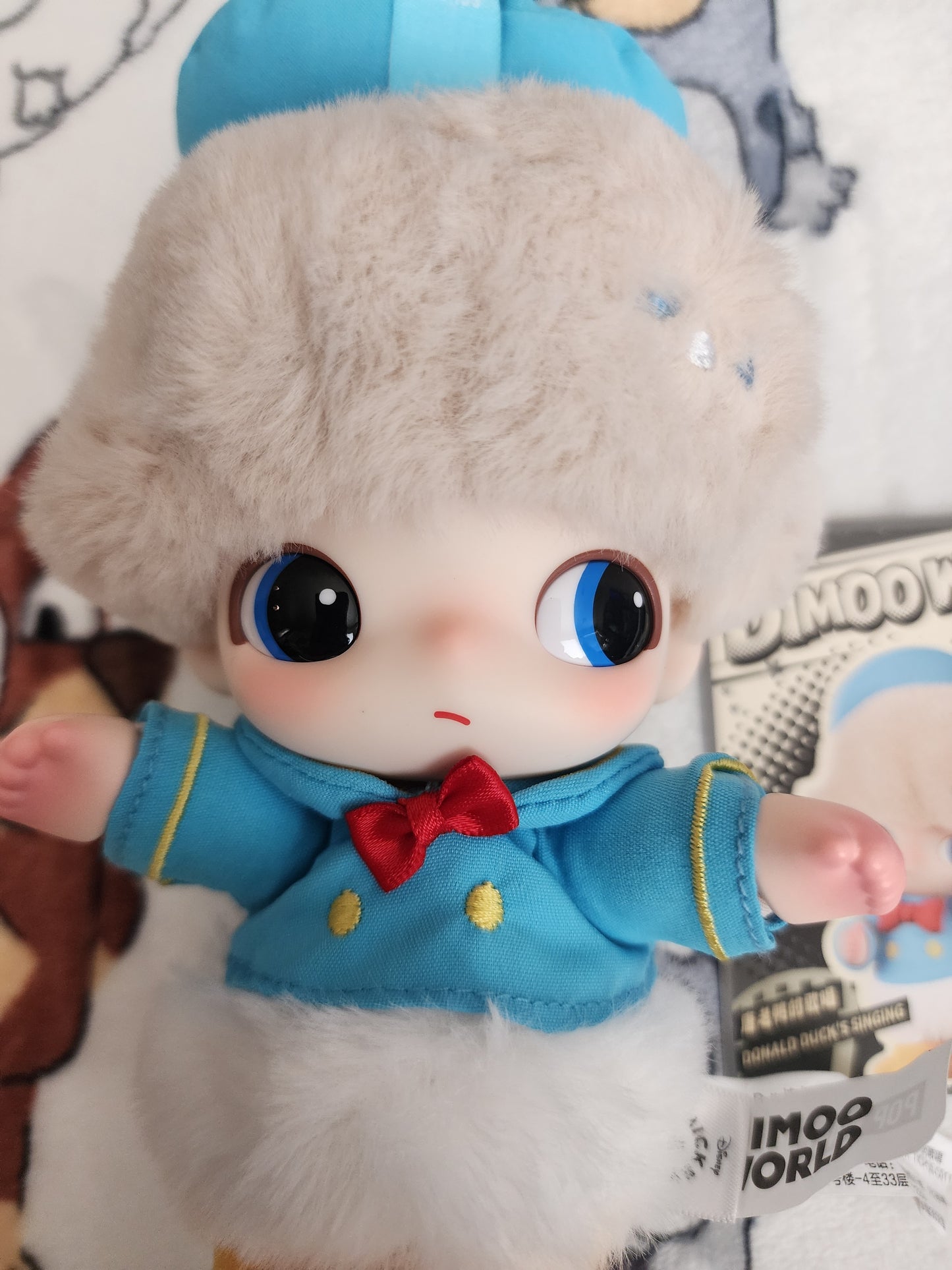 Pop Mart Disney Donald Duck Singing Dimoo World Vinyl Plush Keychain/Bag Clip