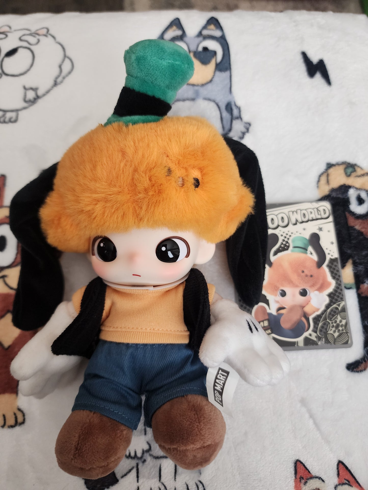 Pop Mart Disney Goofy's Prank Dimoo World Vinyl Plush Keychain/Bag Clip