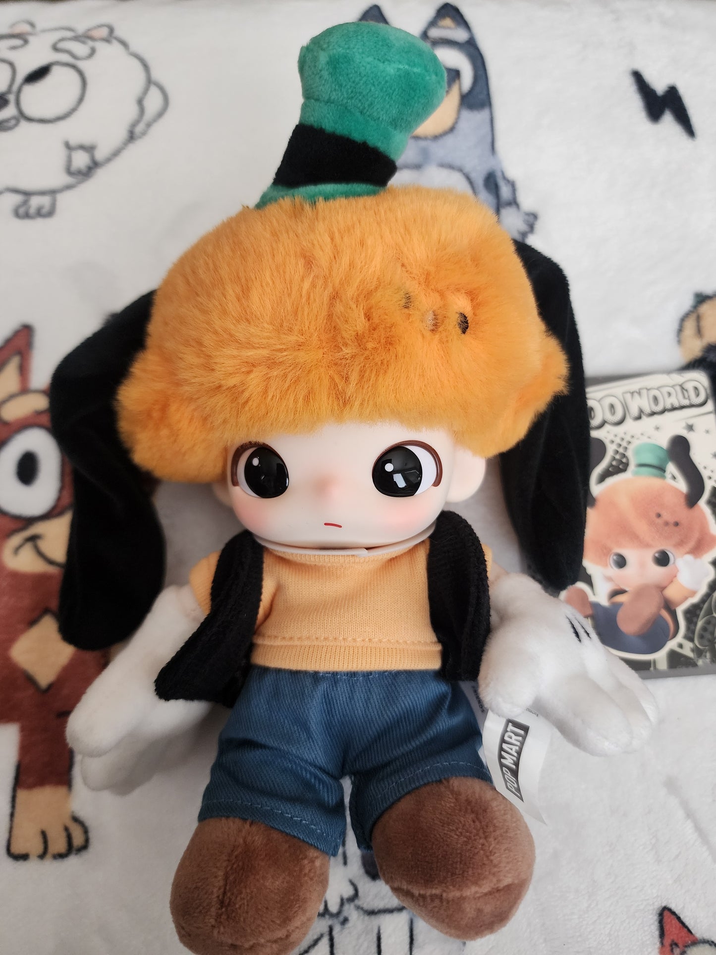 Pop Mart Disney Goofy's Prank Dimoo World Vinyl Plush Keychain/Bag Clip