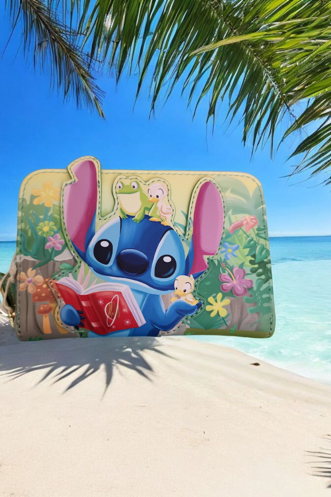 Loungefly Disney Stitch and Ducklings Reading Book Exclusive Wallet