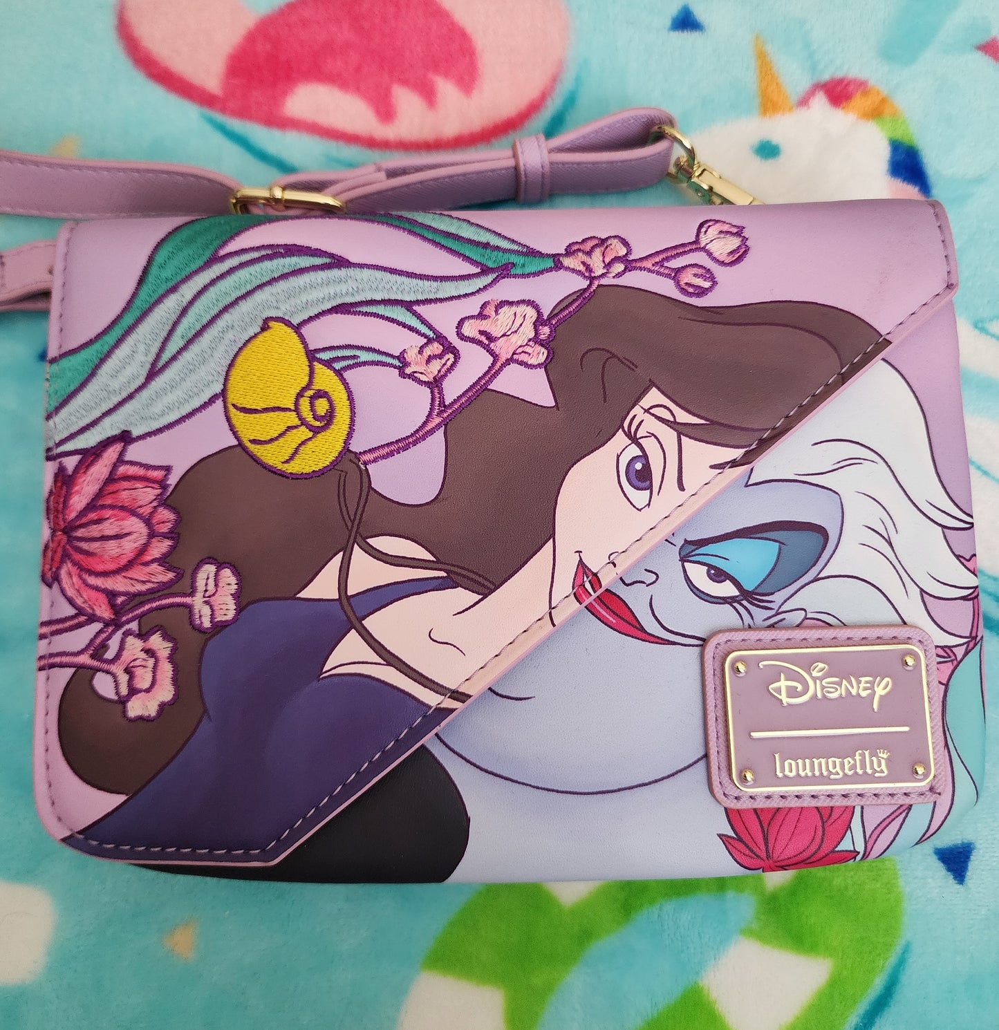 Loungefly Disney Little Mermaid Ursula and Vanessa Crossbody Bag