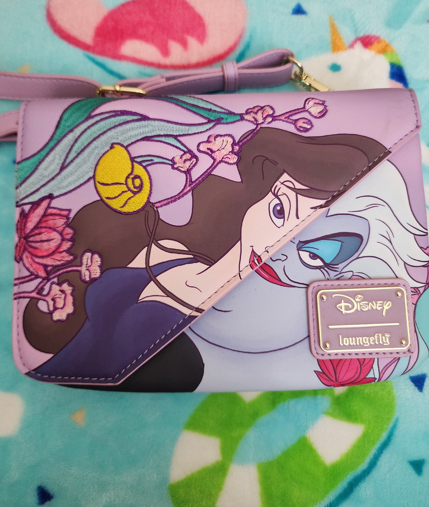 Loungefly Disney Little Mermaid Ursula and Vanessa Crossbody Bag