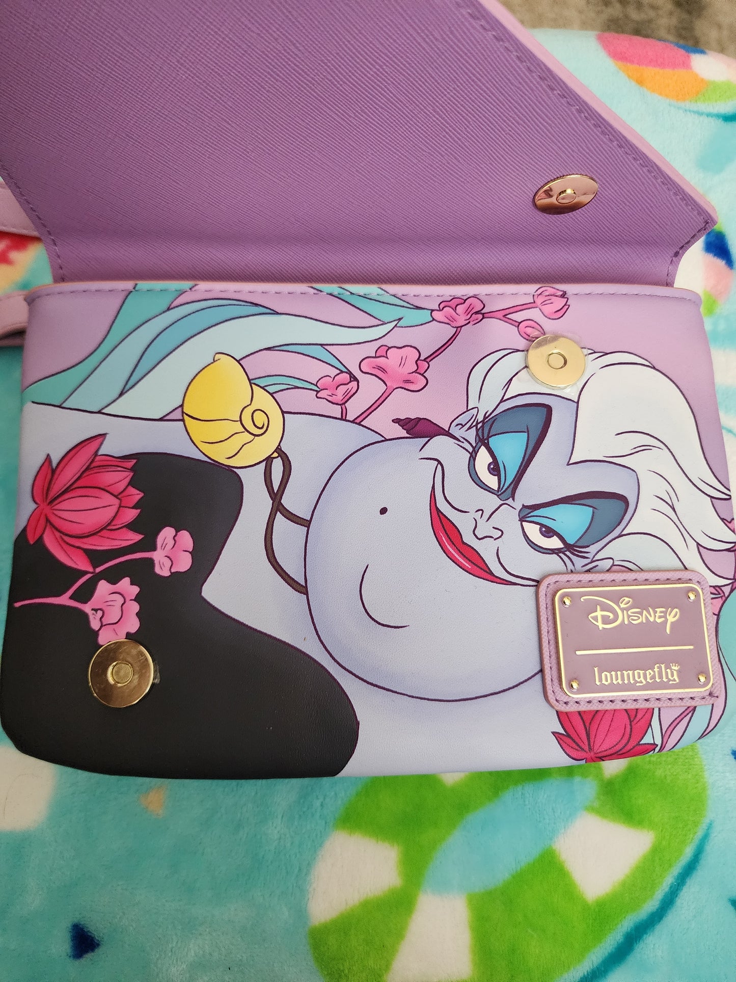 Loungefly Disney Little Mermaid Ursula and Vanessa Crossbody Bag