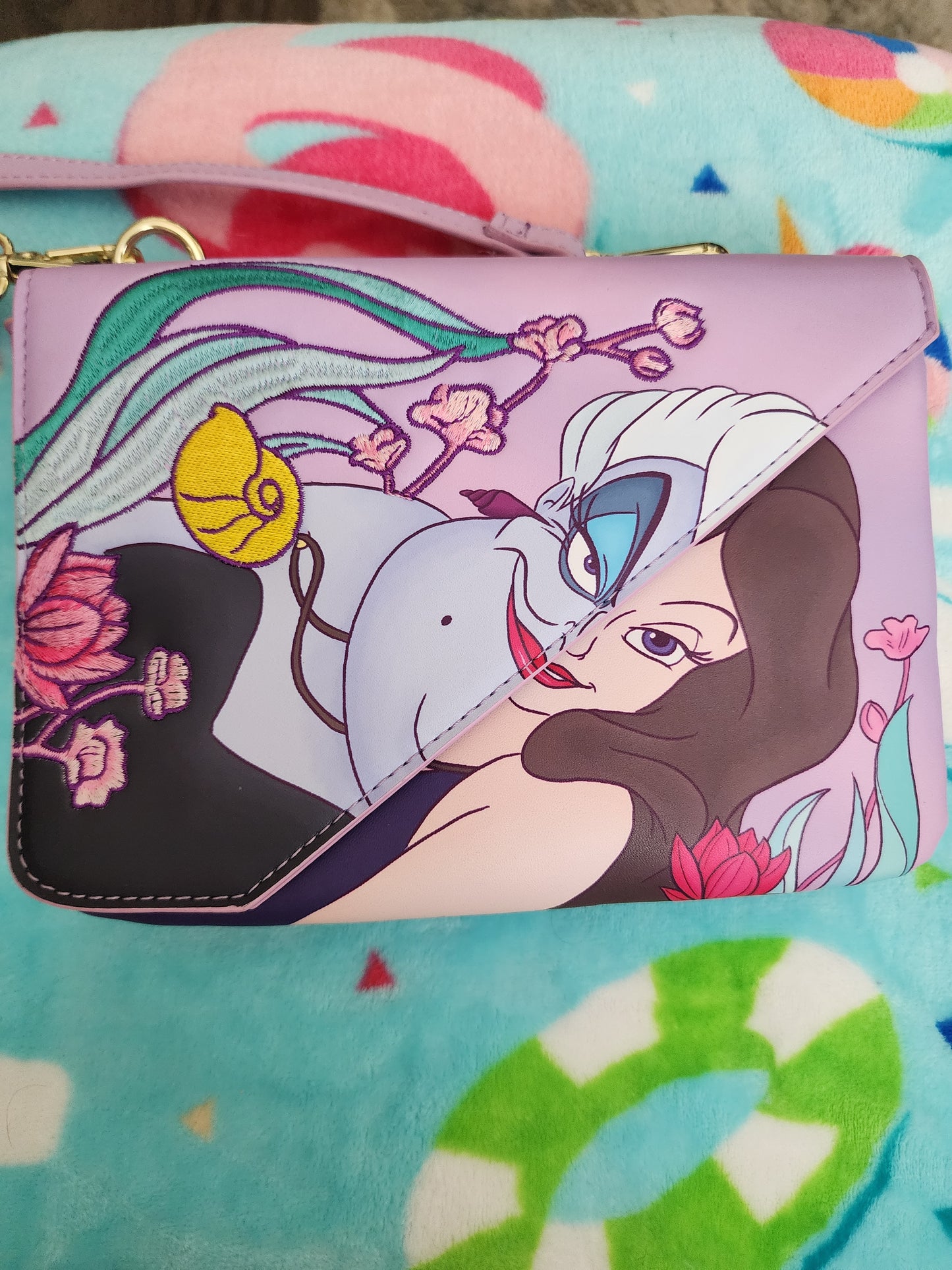 Loungefly Disney Little Mermaid Ursula and Vanessa Crossbody Bag
