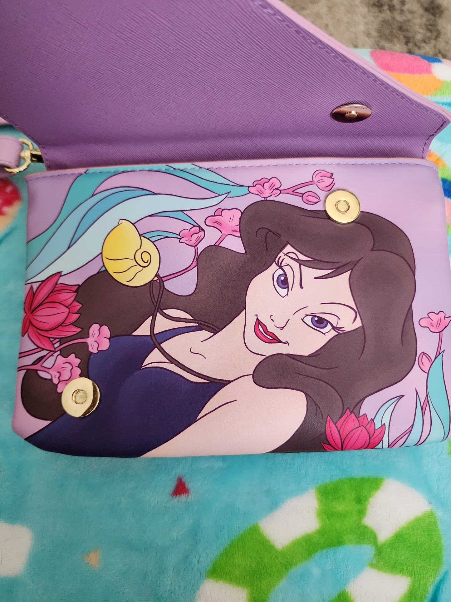 Loungefly Disney Little Mermaid Ursula and Vanessa Crossbody Bag