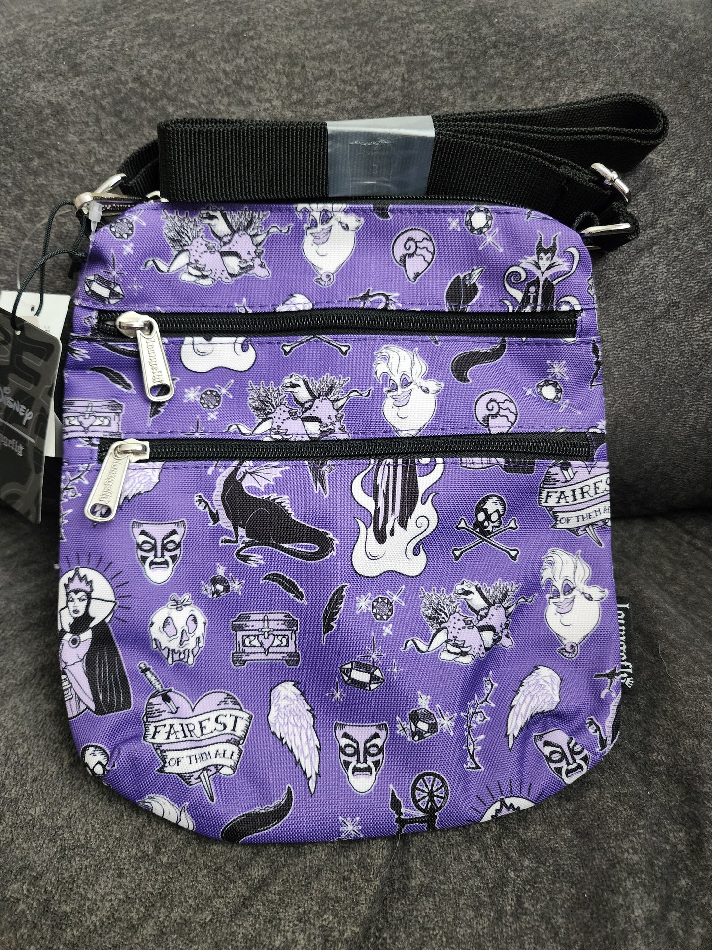 Loungefly Disney Villains Icon Crossbody Bag.