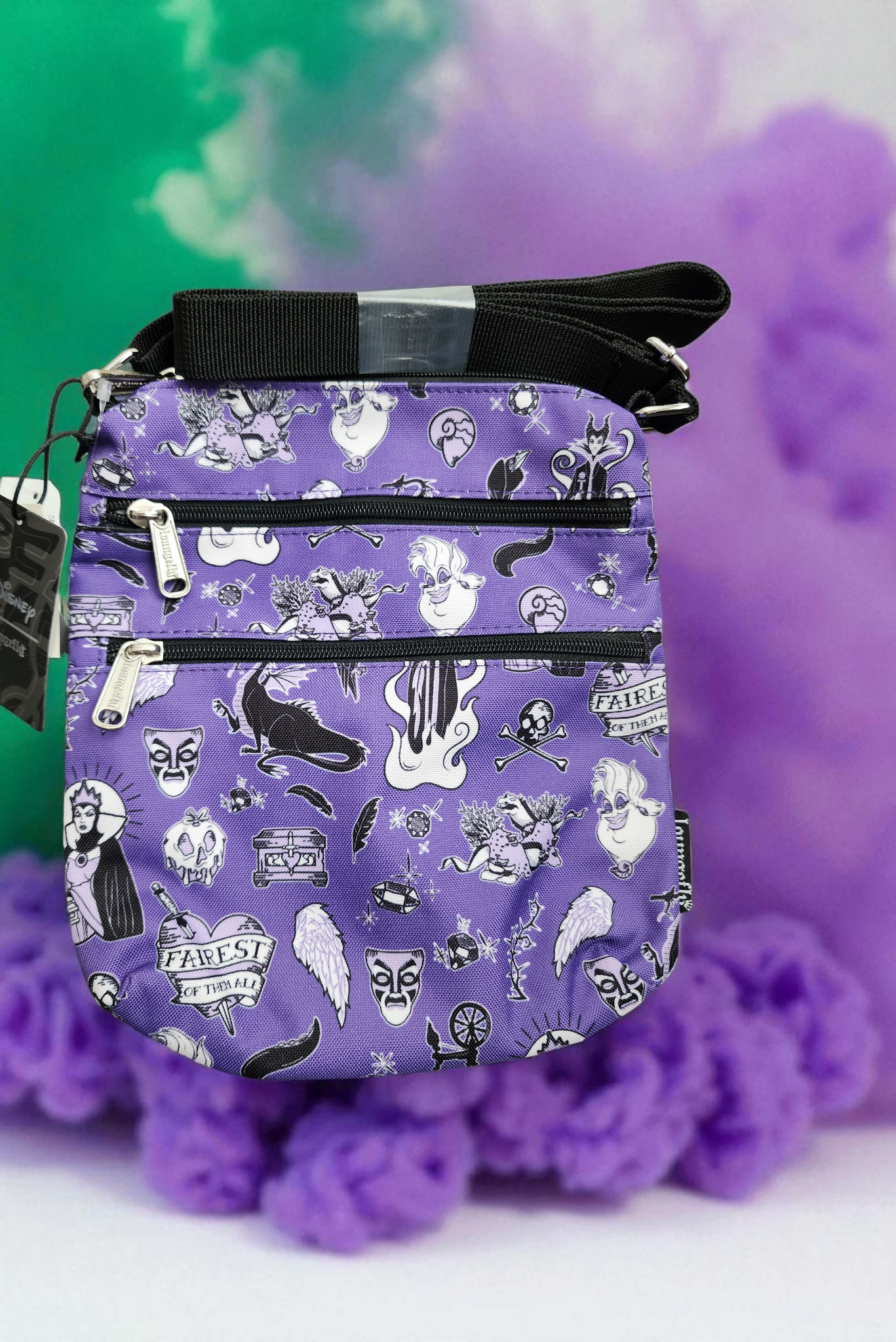 Loungefly Disney Villains Icon Crossbody Bag.