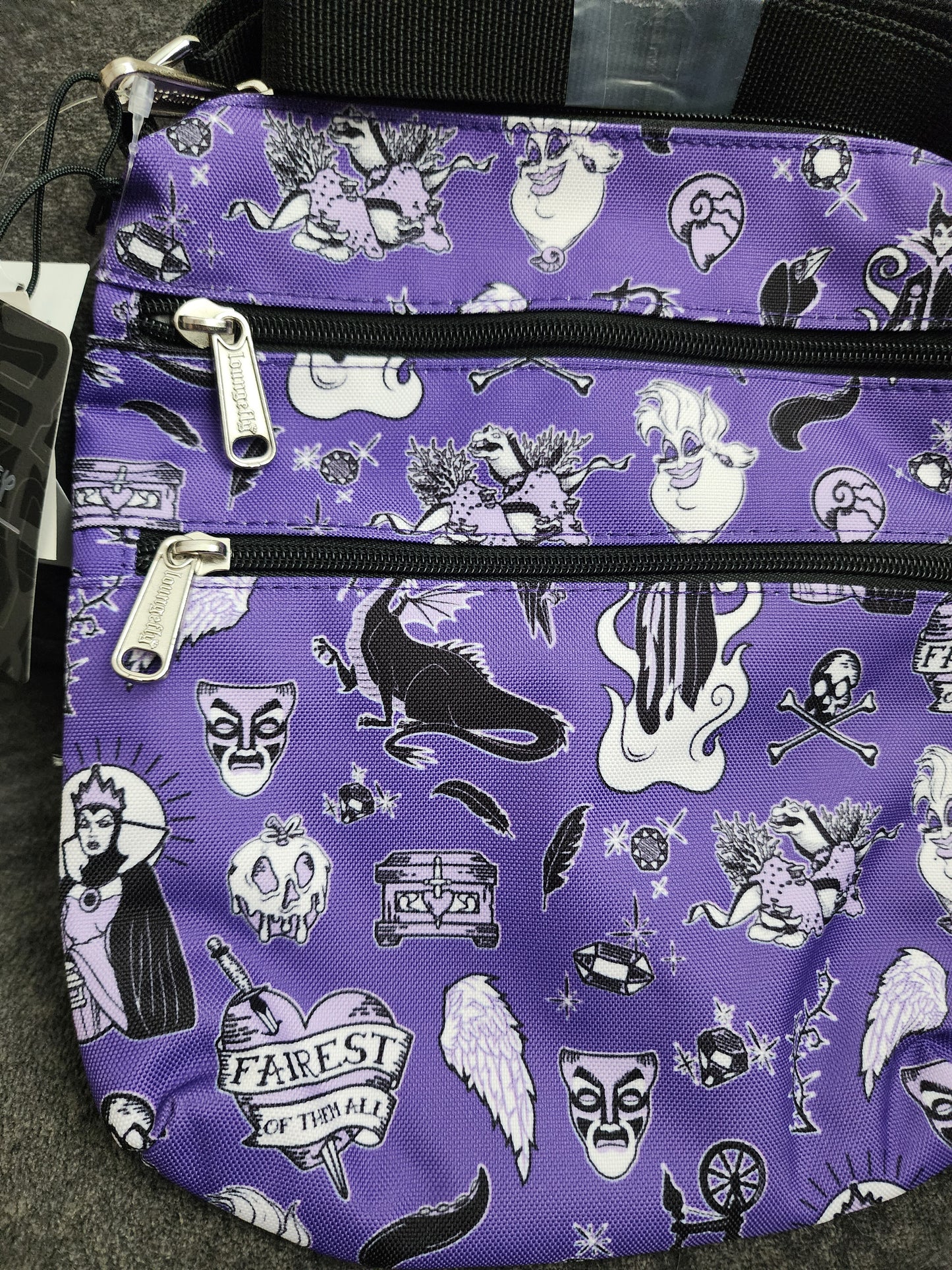 Loungefly Disney Villains Icon Crossbody Bag.