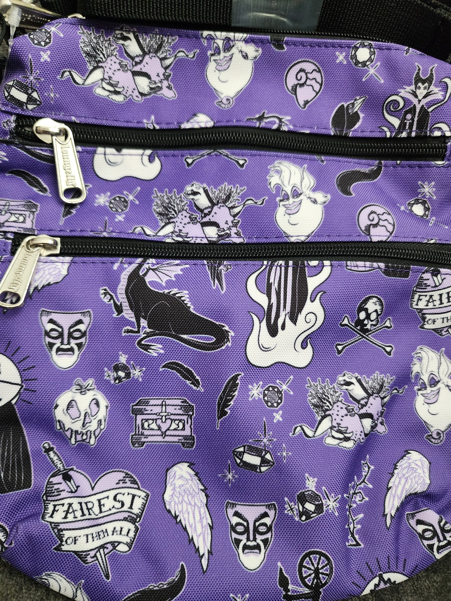 Loungefly Disney Villains Icon Crossbody Bag.