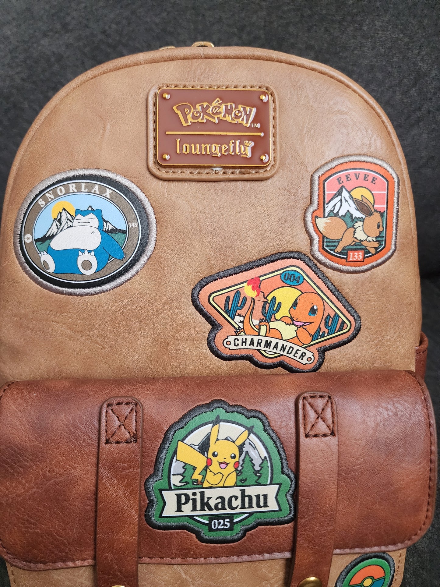 Loungefly Pokemon Camping Patches Exclusive Backpack