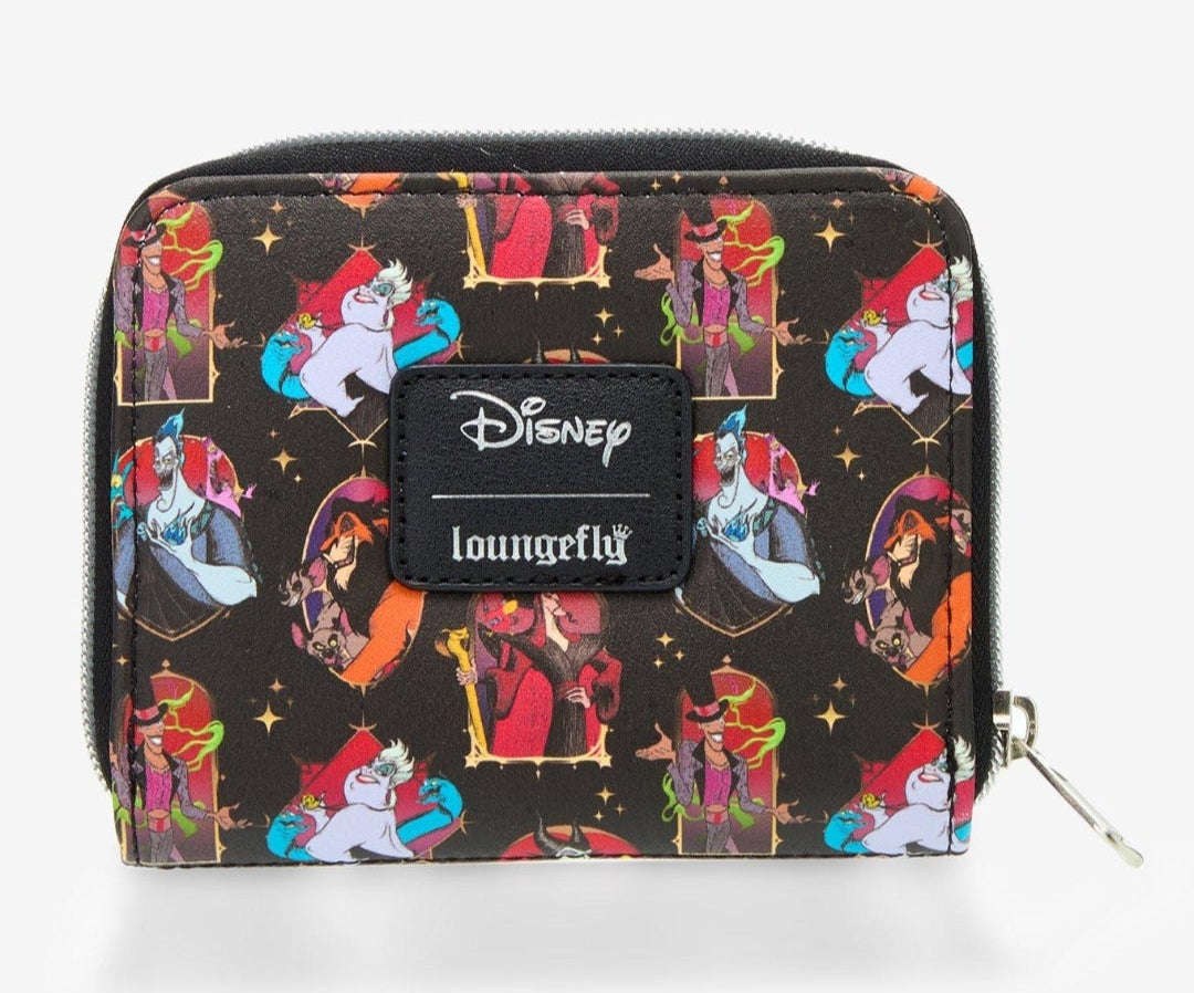 Loungefly Disney Villains Portrait Zip Around Wallet