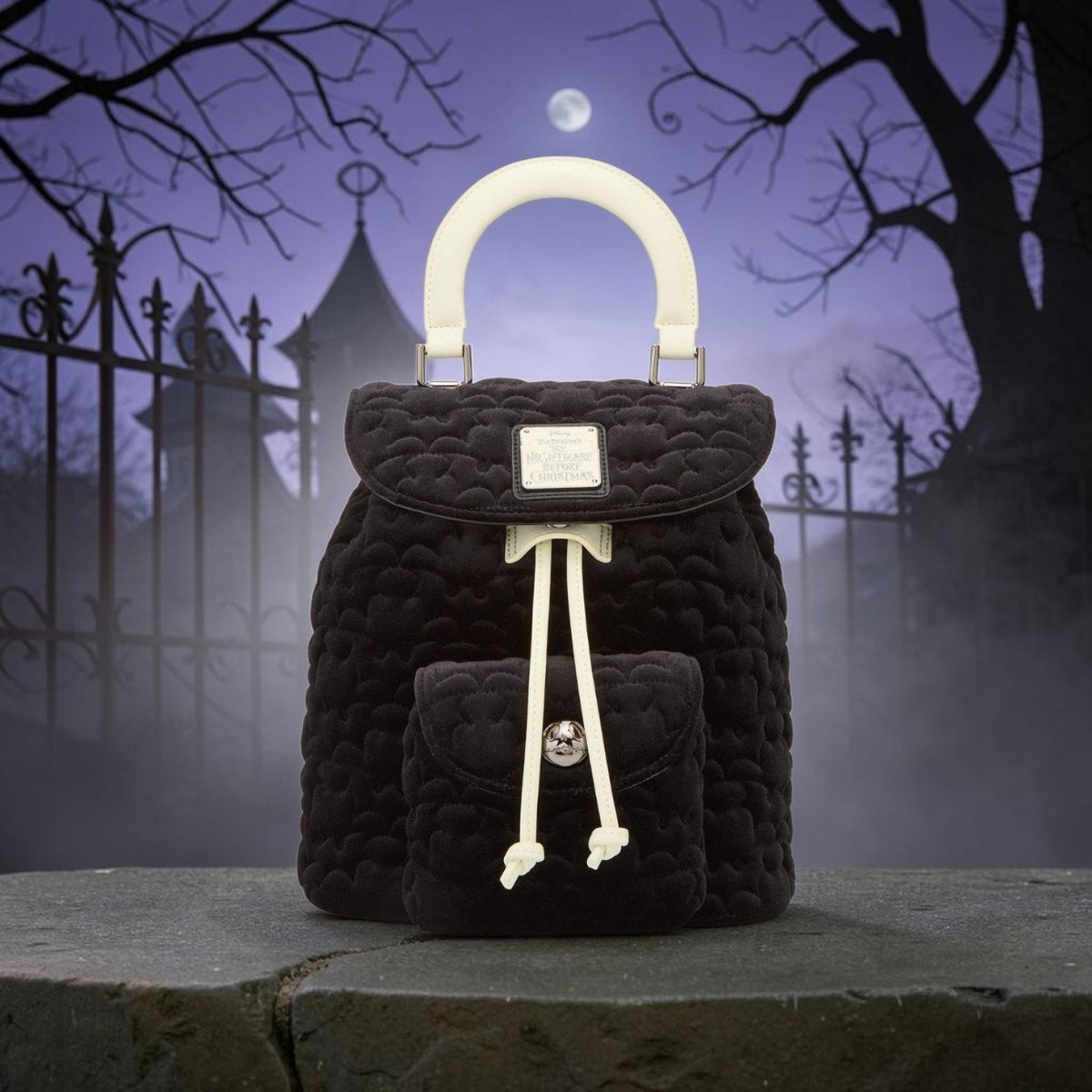 Loungefly Disney Nightmare Before Christmas Quilted Bat Backpack